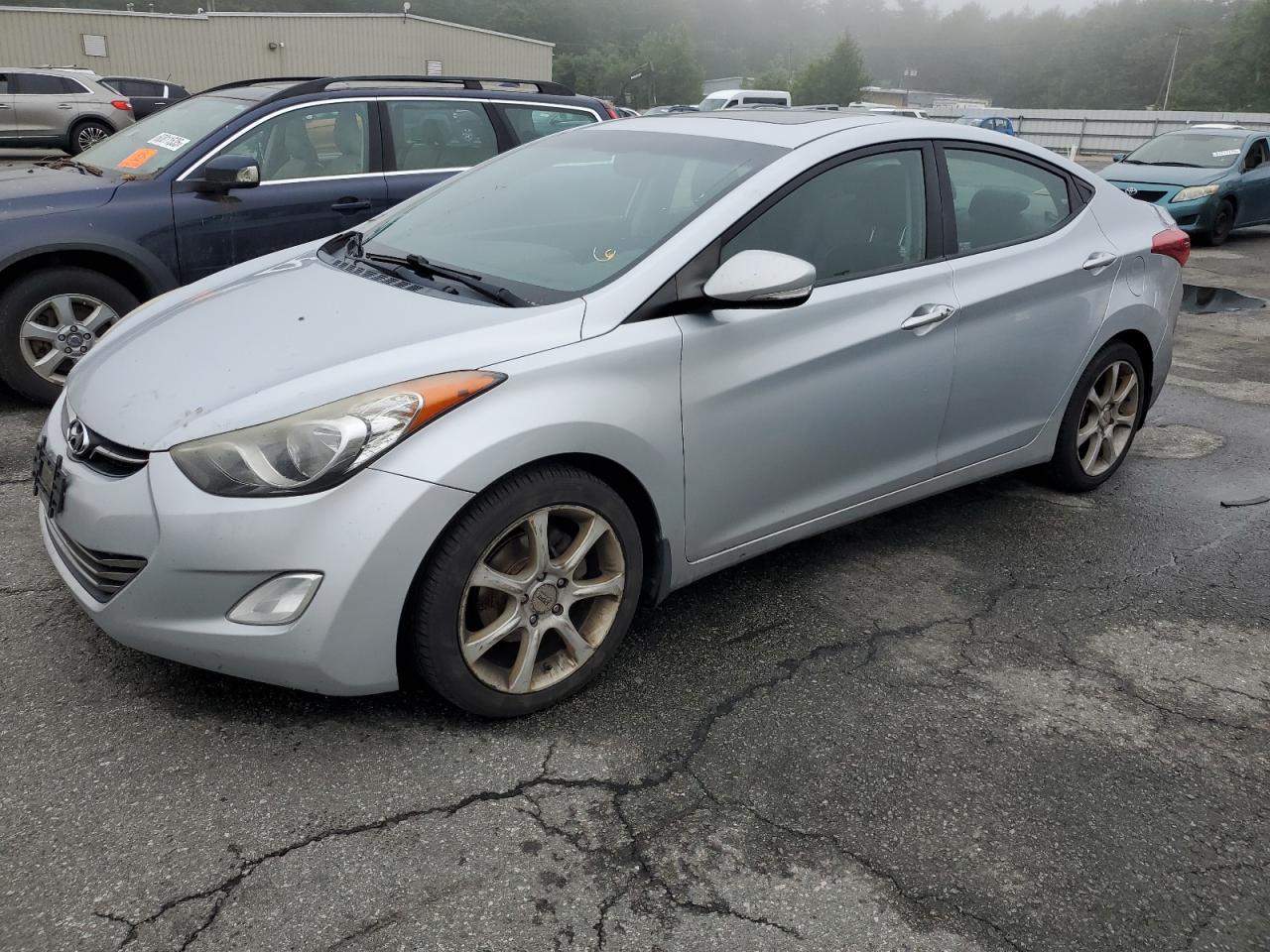 2012 Hyundai Elantra Gls Silver vin: 5NPDH4AE1CH118674