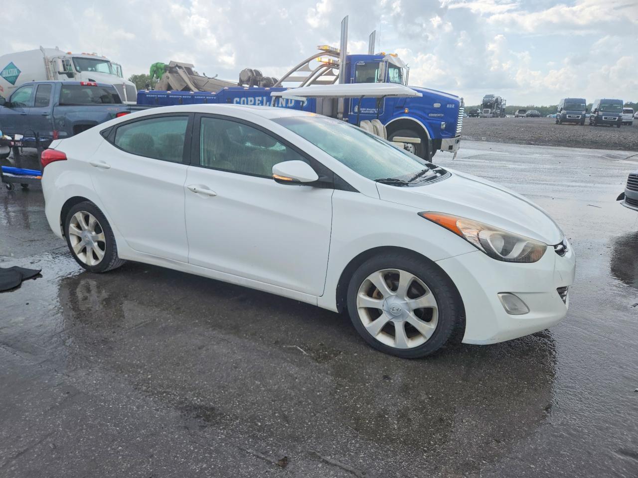 2012 Hyundai Elantra Limited Белый vin: 5NPDH4AE1CH118884