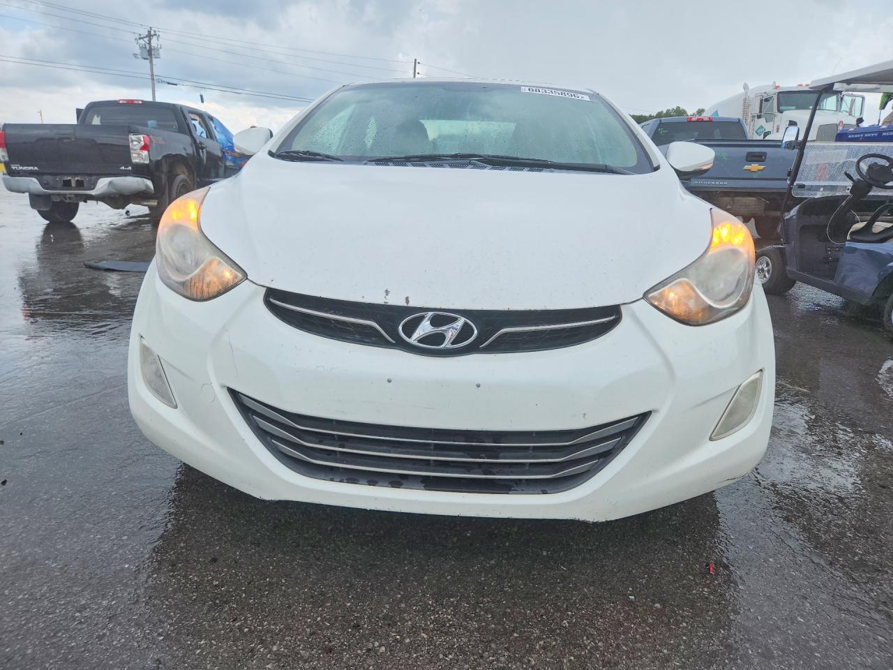 2012 Hyundai Elantra Limited Белый vin: 5NPDH4AE1CH118884
