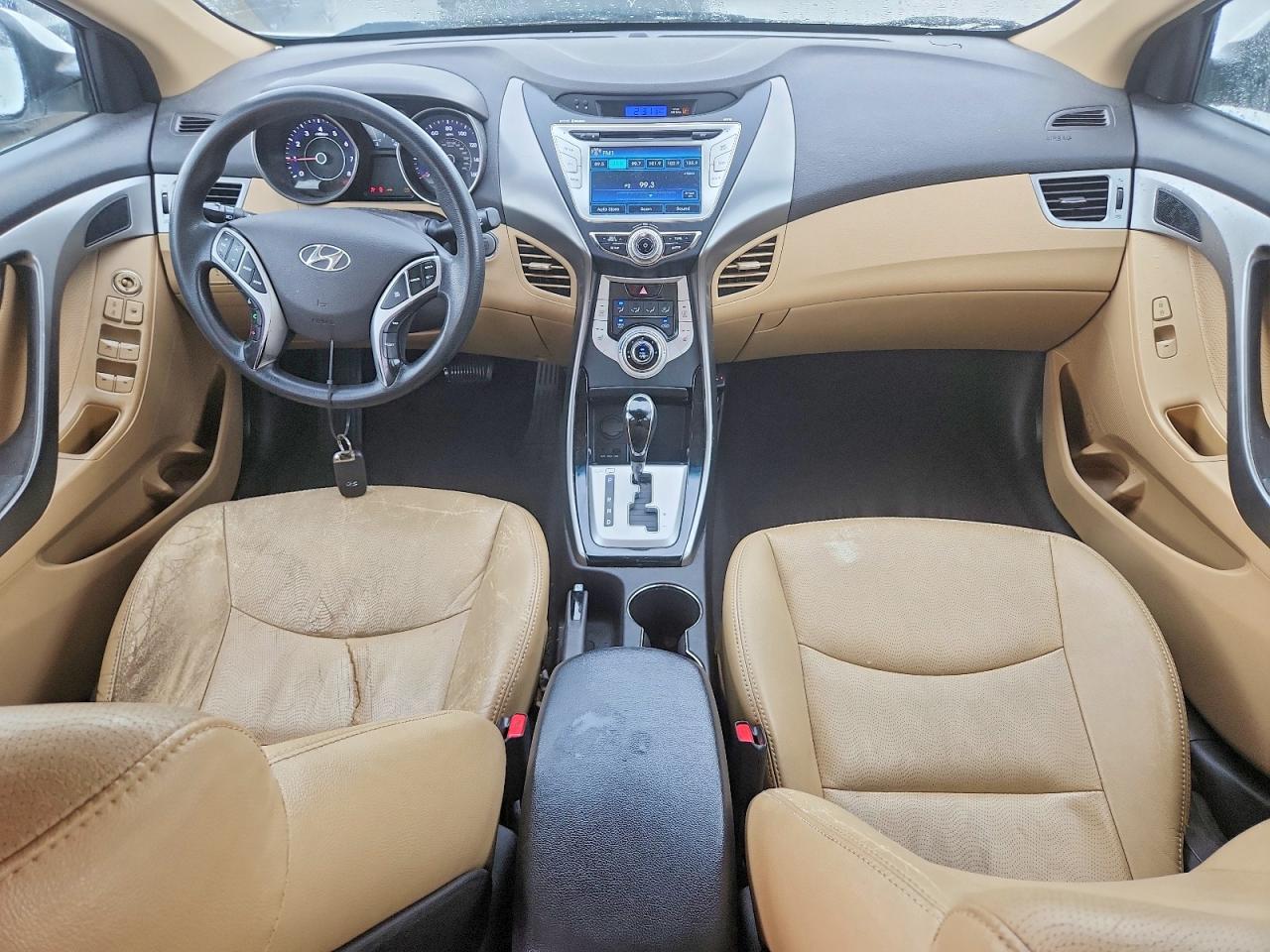 2012 Hyundai Elantra Limited Белый vin: 5NPDH4AE1CH118884