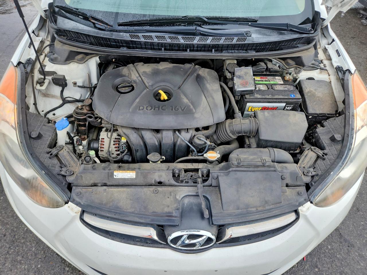 2012 Hyundai Elantra Limited Белый vin: 5NPDH4AE1CH118884