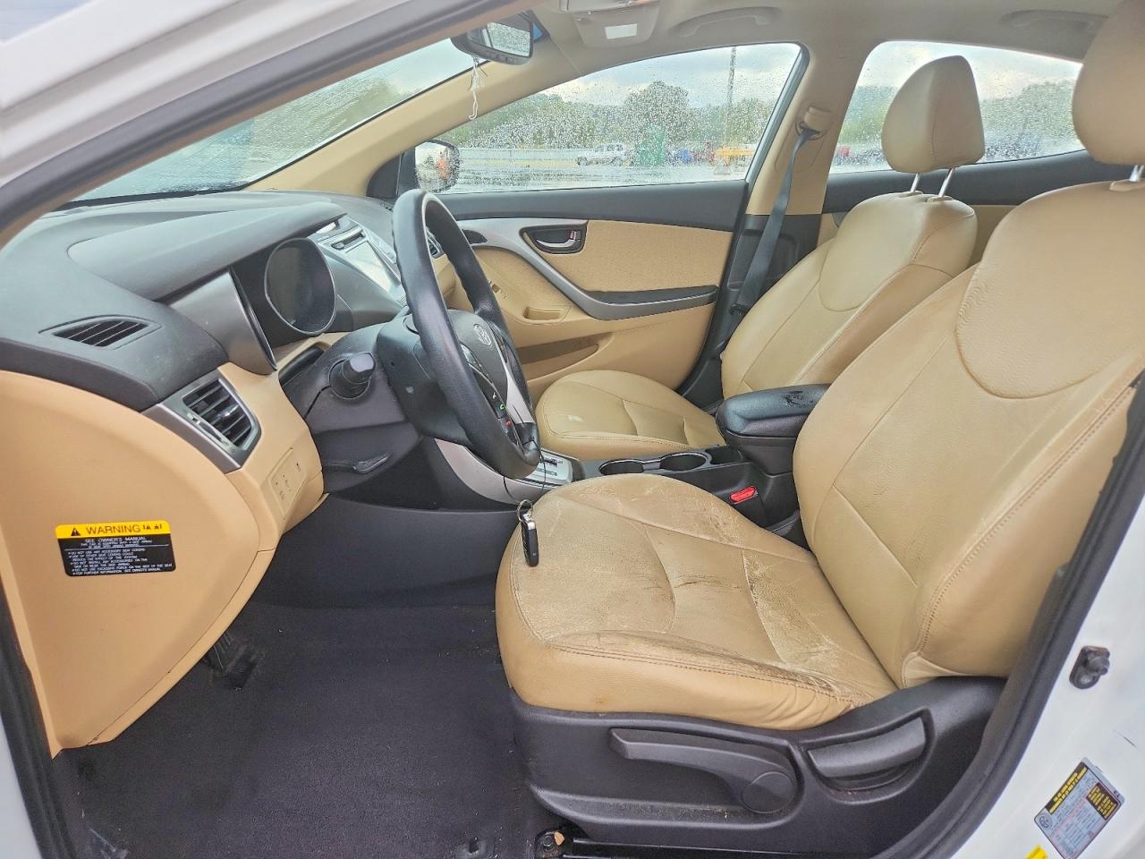 2012 Hyundai Elantra Limited Белый vin: 5NPDH4AE1CH118884