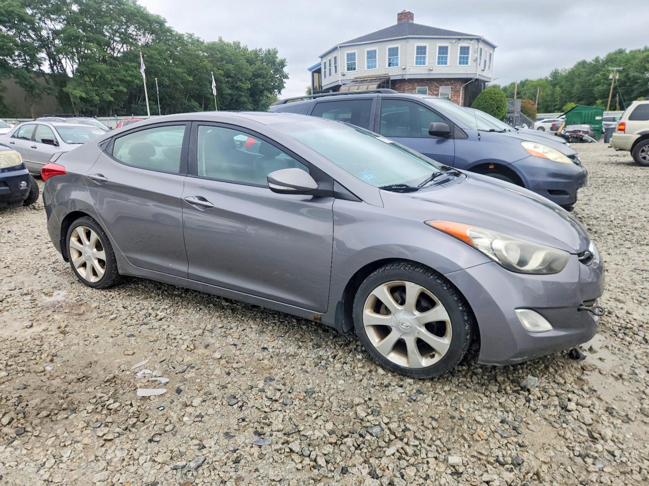 2012 Hyundai Elantra Limited Gray vin: 5NPDH4AE1CH132056