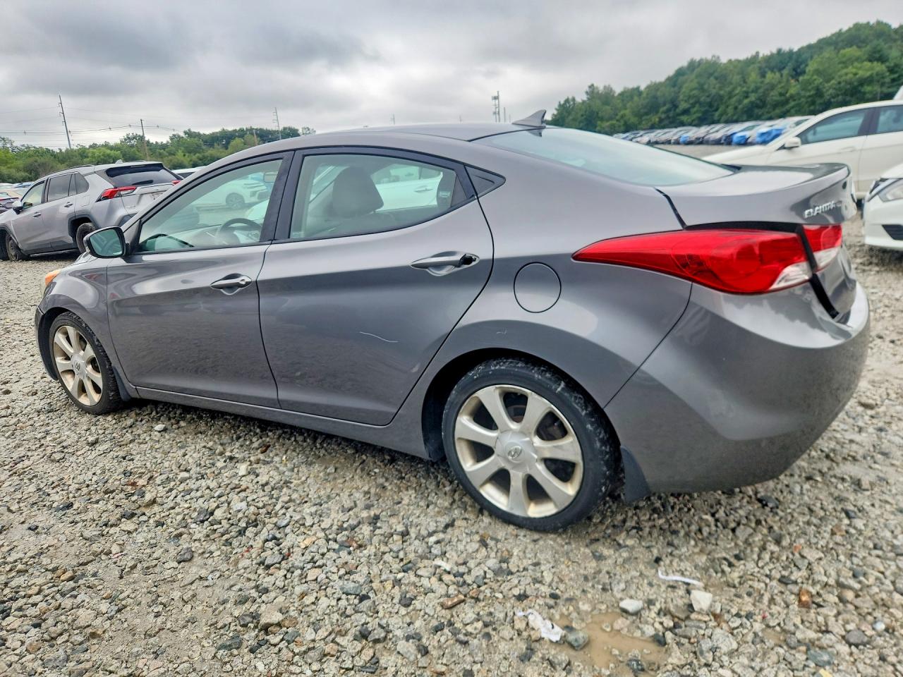 2012 Hyundai Elantra Limited Gray vin: 5NPDH4AE1CH132056
