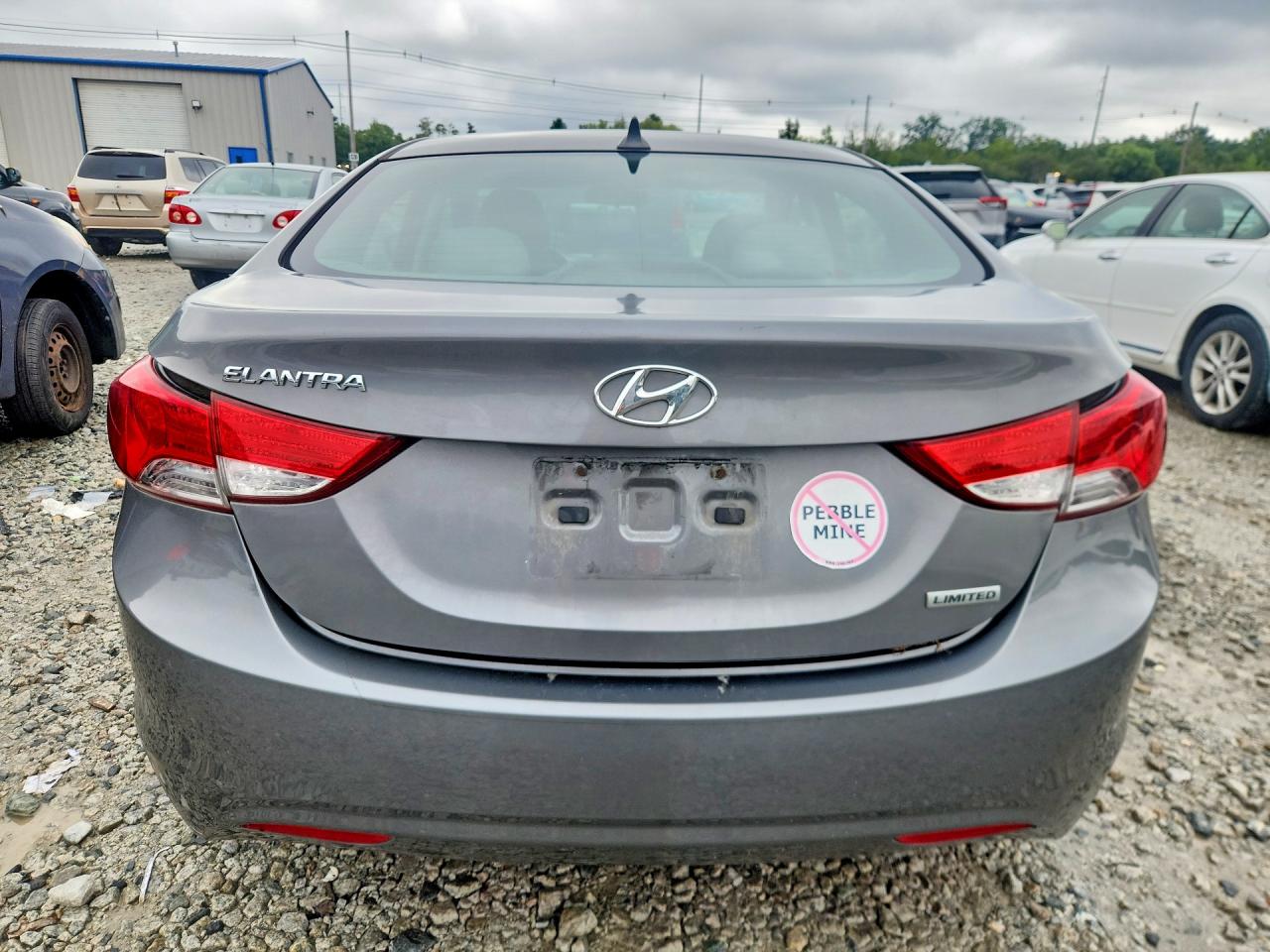 2012 Hyundai Elantra Limited Gray vin: 5NPDH4AE1CH132056