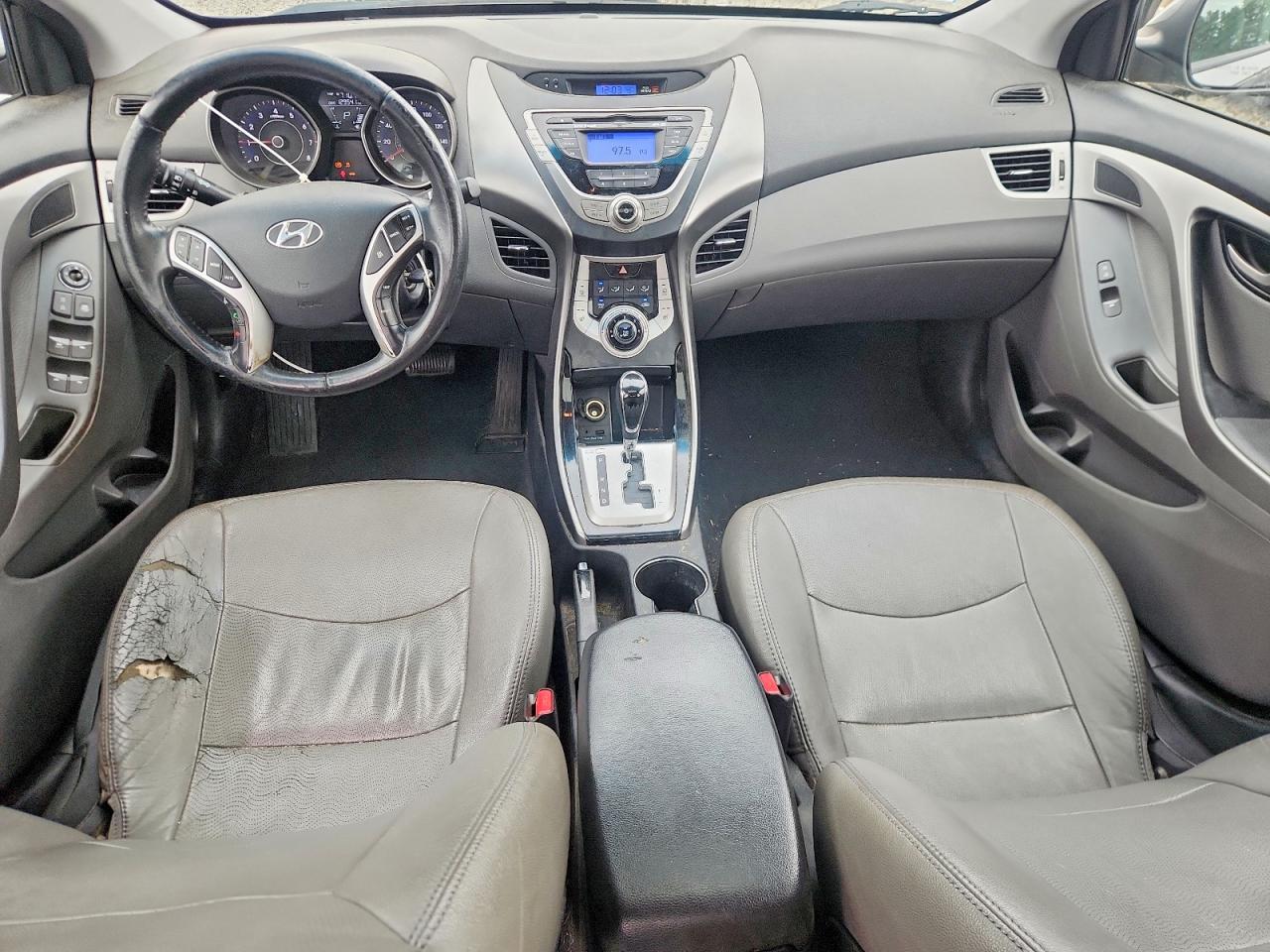 2012 Hyundai Elantra Limited Gray vin: 5NPDH4AE1CH132056