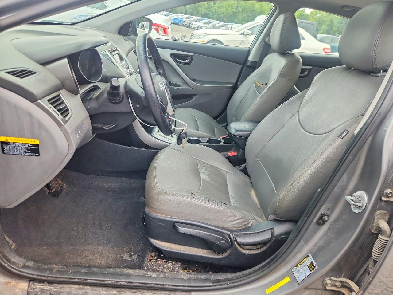 2012 Hyundai Elantra Limited Gray vin: 5NPDH4AE1CH132056