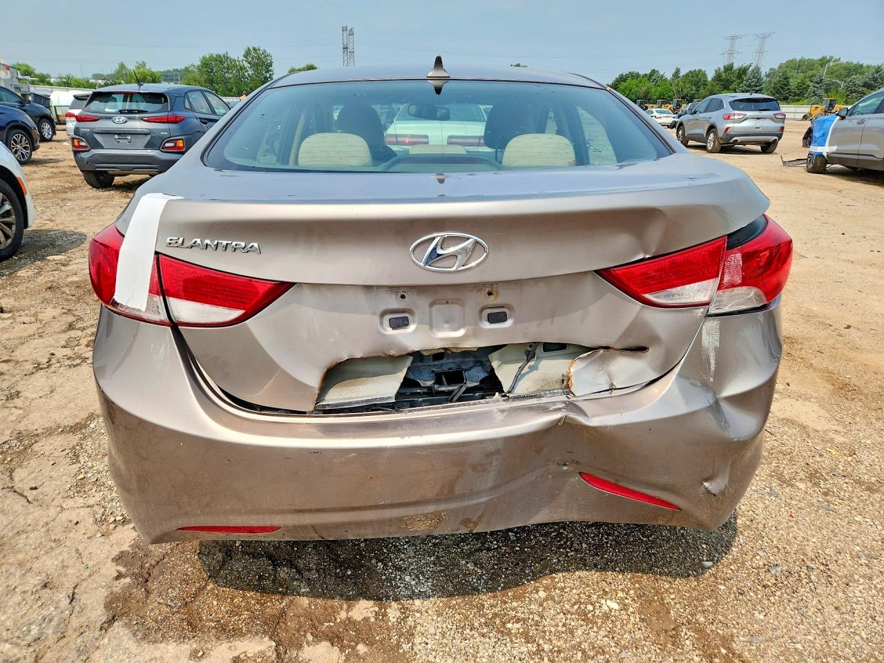2012 Hyundai Elantra Gls Gray vin: 5NPDH4AE1CH140304