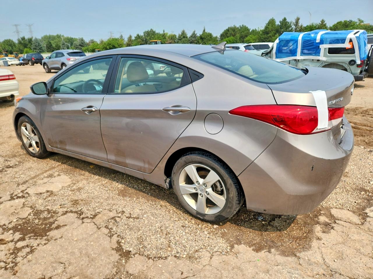 2012 Hyundai Elantra Gls Gray vin: 5NPDH4AE1CH140304