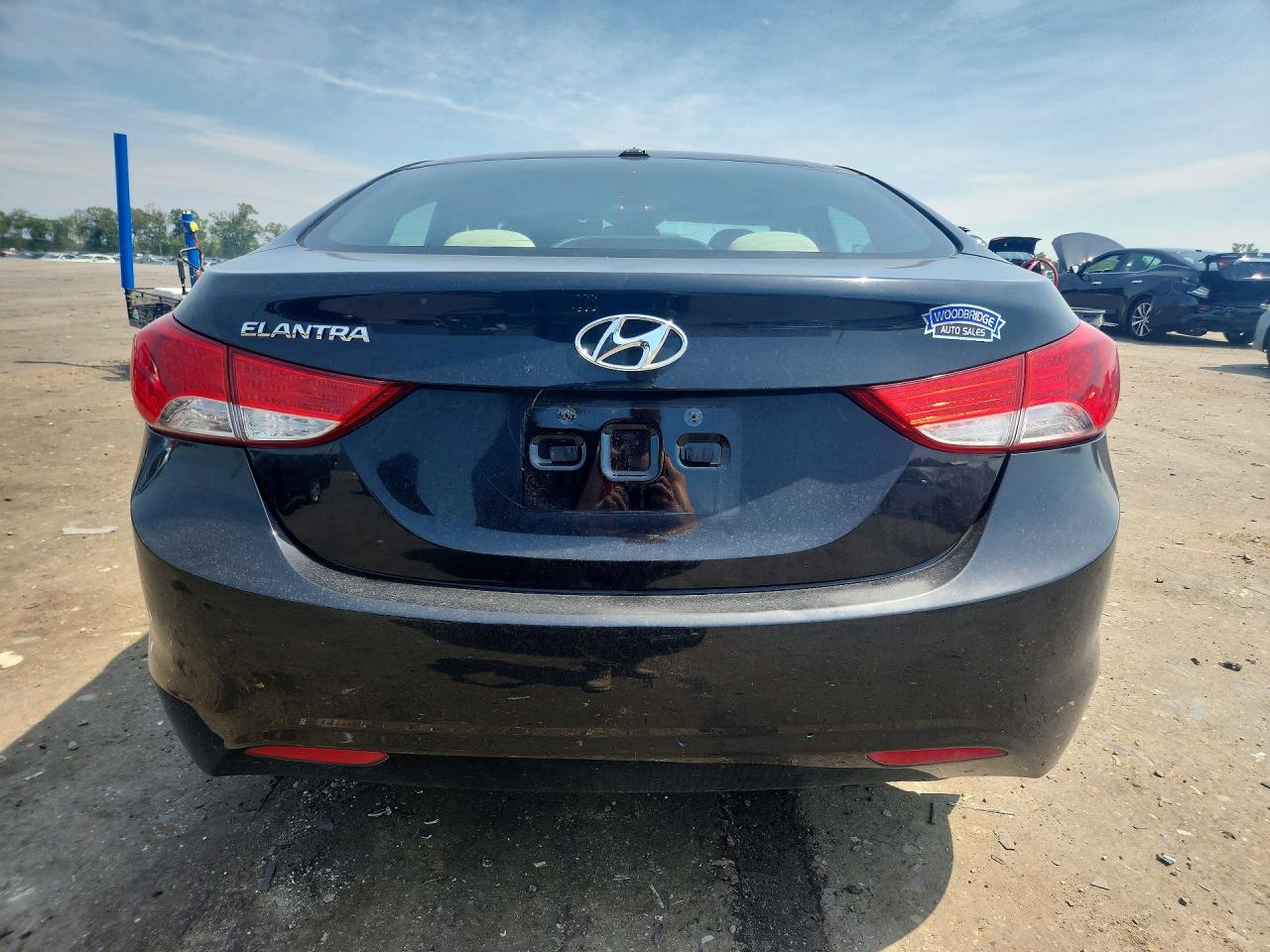 2012 Hyundai Elantra Gls Black vin: 5NPDH4AE1CH140819