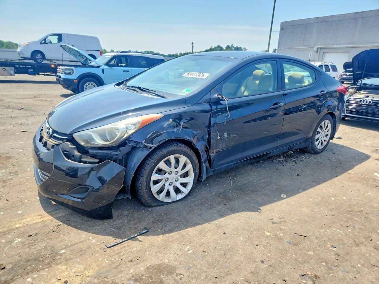 2012 Hyundai Elantra Gls Black vin: 5NPDH4AE1CH140819