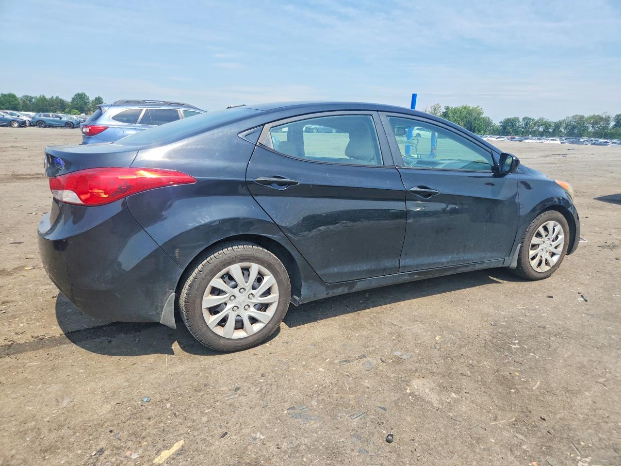 2012 Hyundai Elantra Gls Black vin: 5NPDH4AE1CH140819