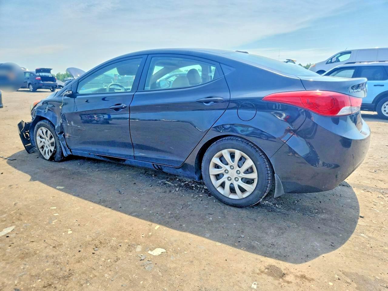 2012 Hyundai Elantra Gls Black vin: 5NPDH4AE1CH140819