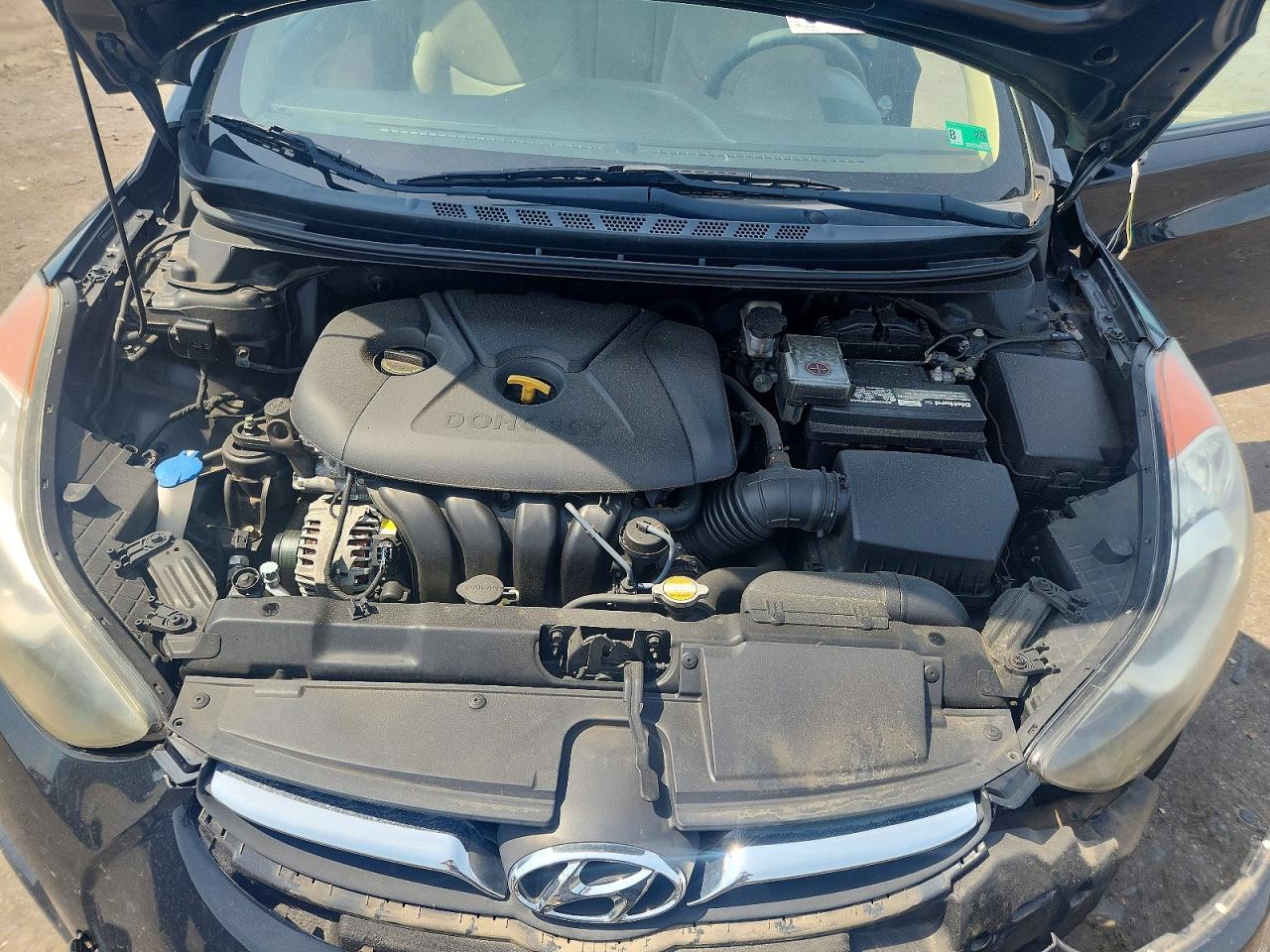 2012 Hyundai Elantra Gls Black vin: 5NPDH4AE1CH140819