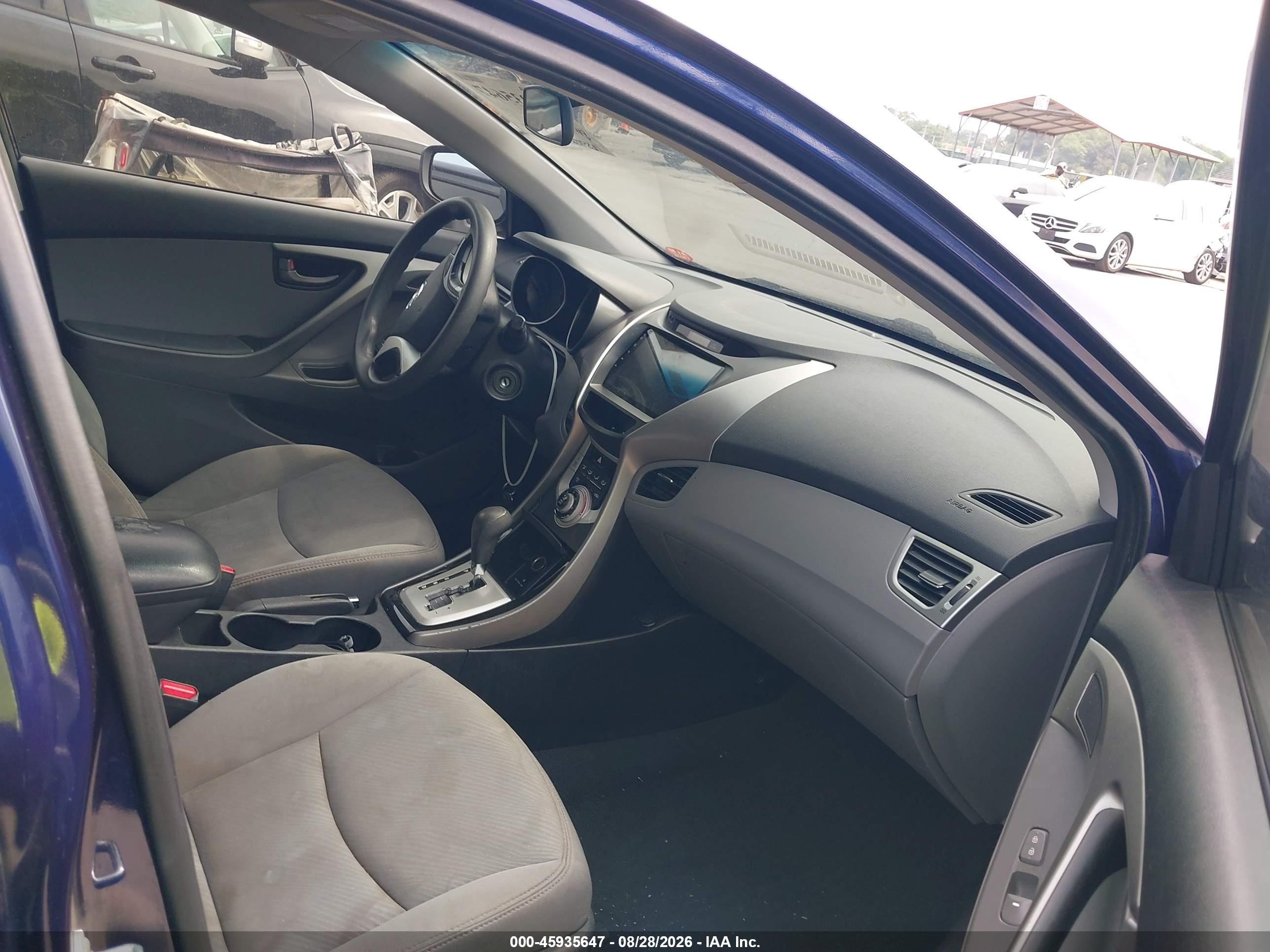 2012 Hyundai Elantra Gls Dark Blue vin: 5NPDH4AE1CH142294