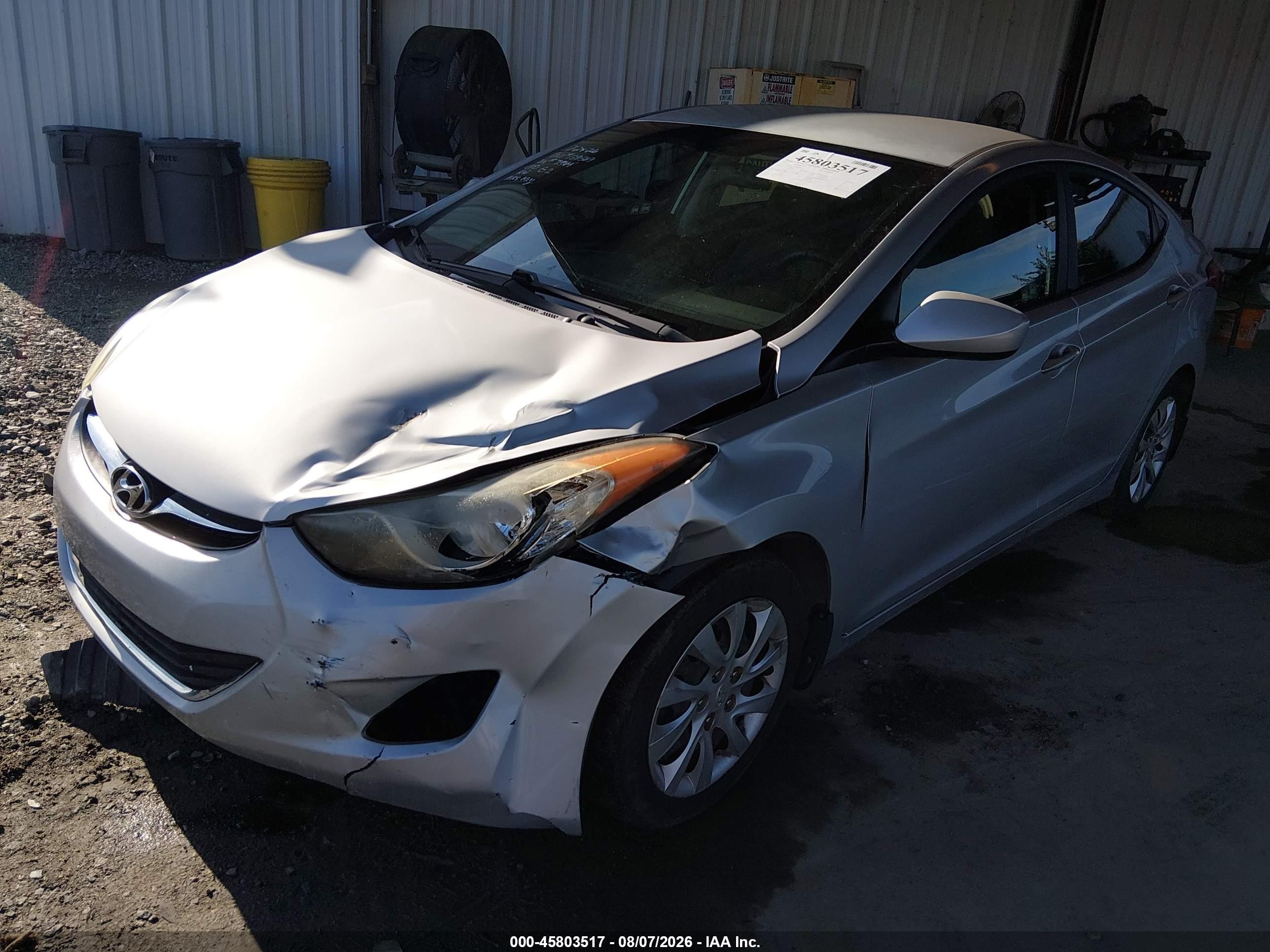 2013 Hyundai Elantra Gls Серебряный vin: 5NPDH4AE1DH157864