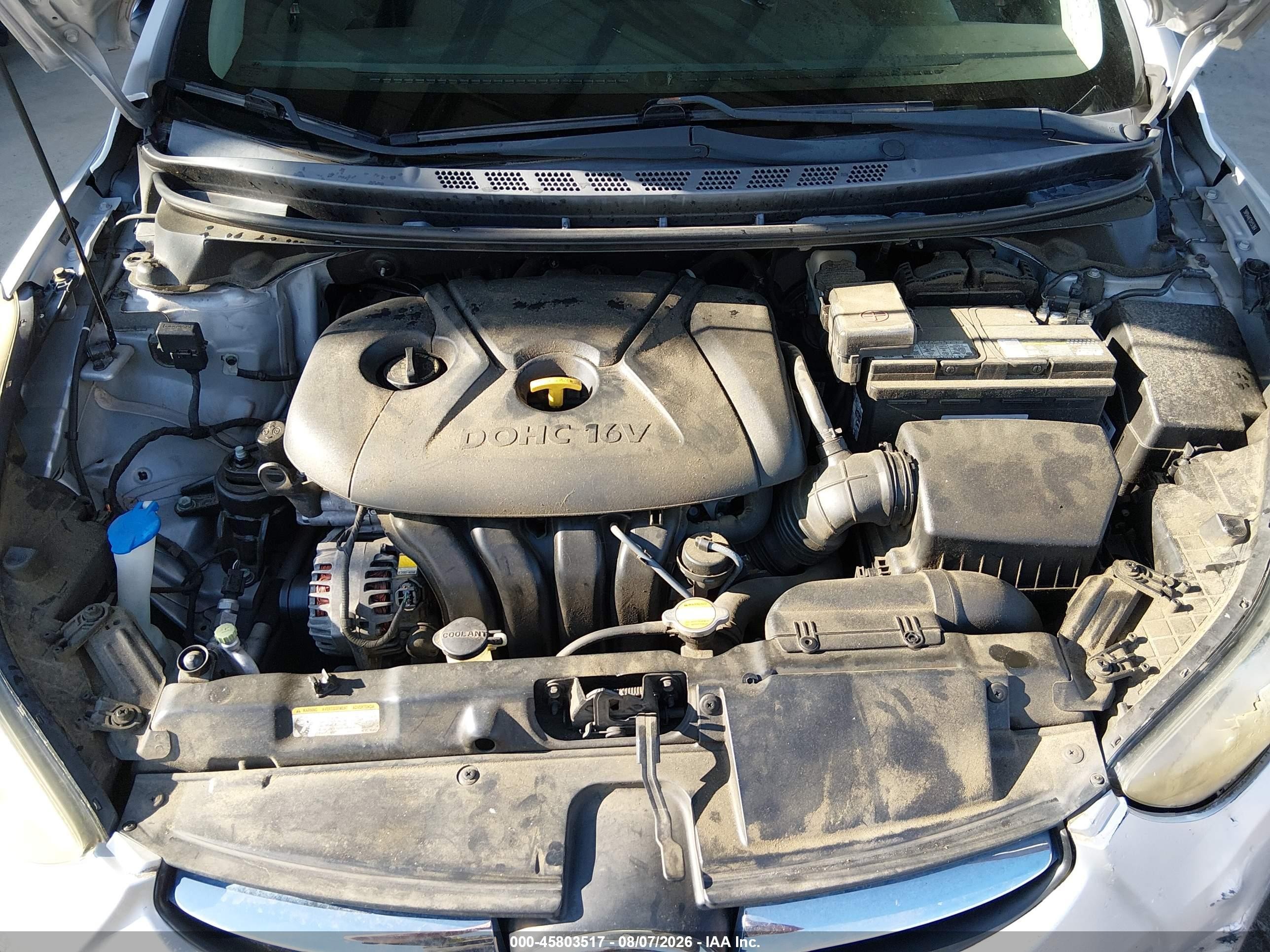 2013 Hyundai Elantra Gls Серебряный vin: 5NPDH4AE1DH157864