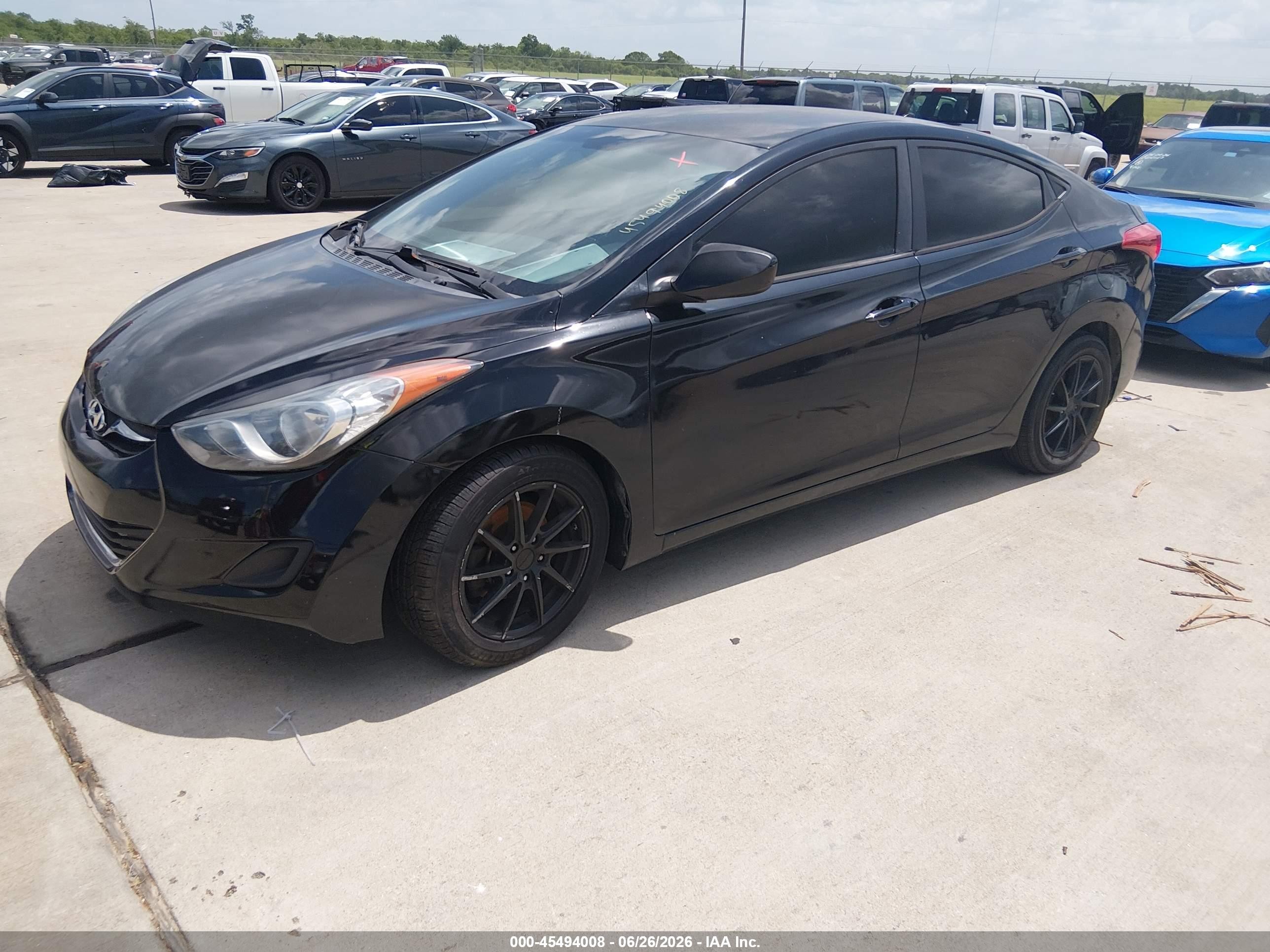 2013 Hyundai Elantra Gls Черный vin: 5NPDH4AE1DH160375