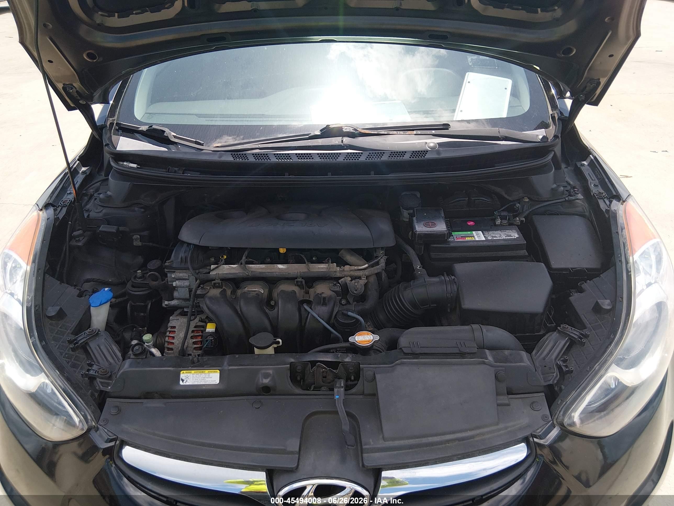 2013 Hyundai Elantra Gls Черный vin: 5NPDH4AE1DH160375