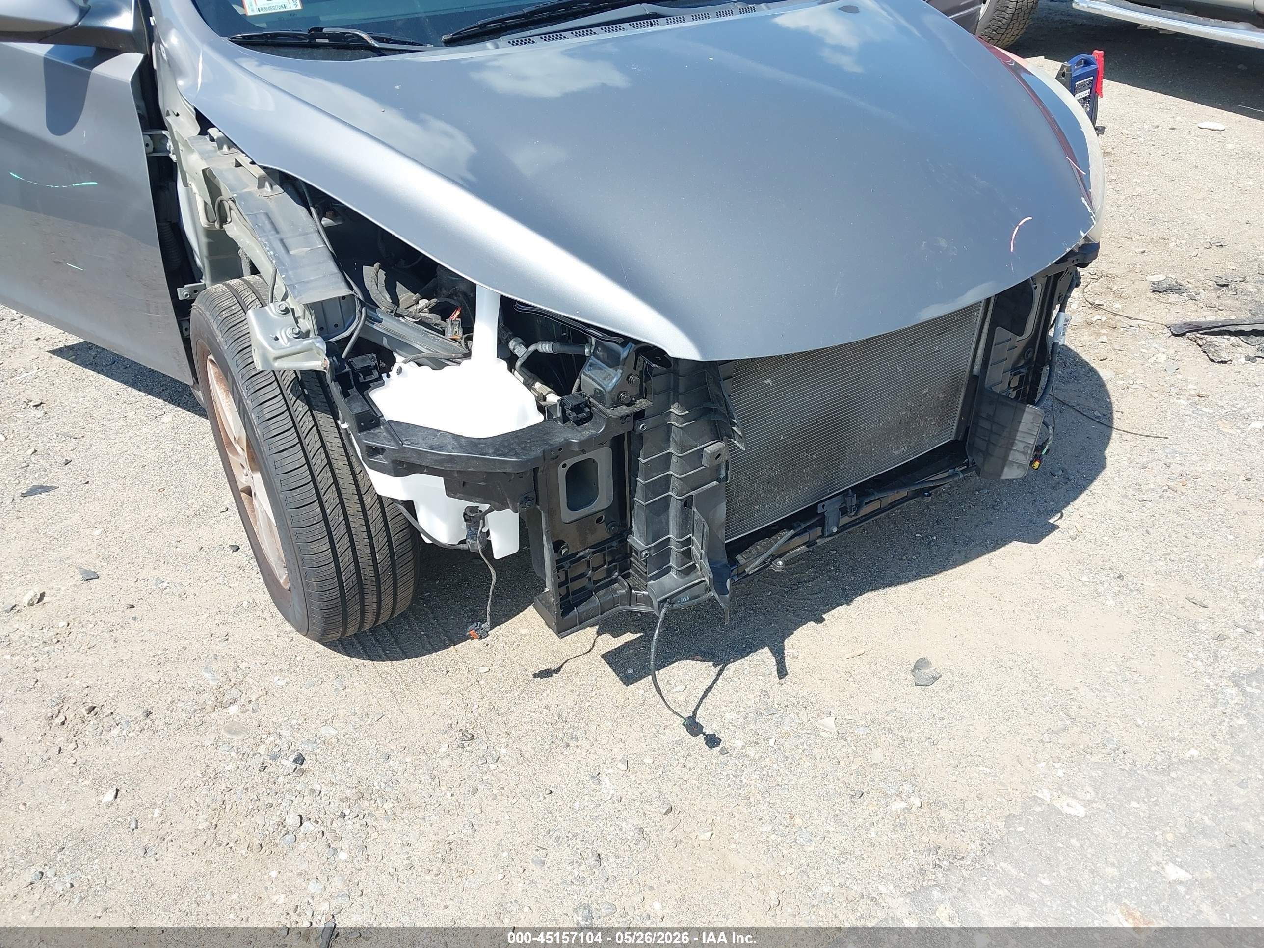 2013 Hyundai Elantra Gls Gray vin: 5NPDH4AE1DH161283