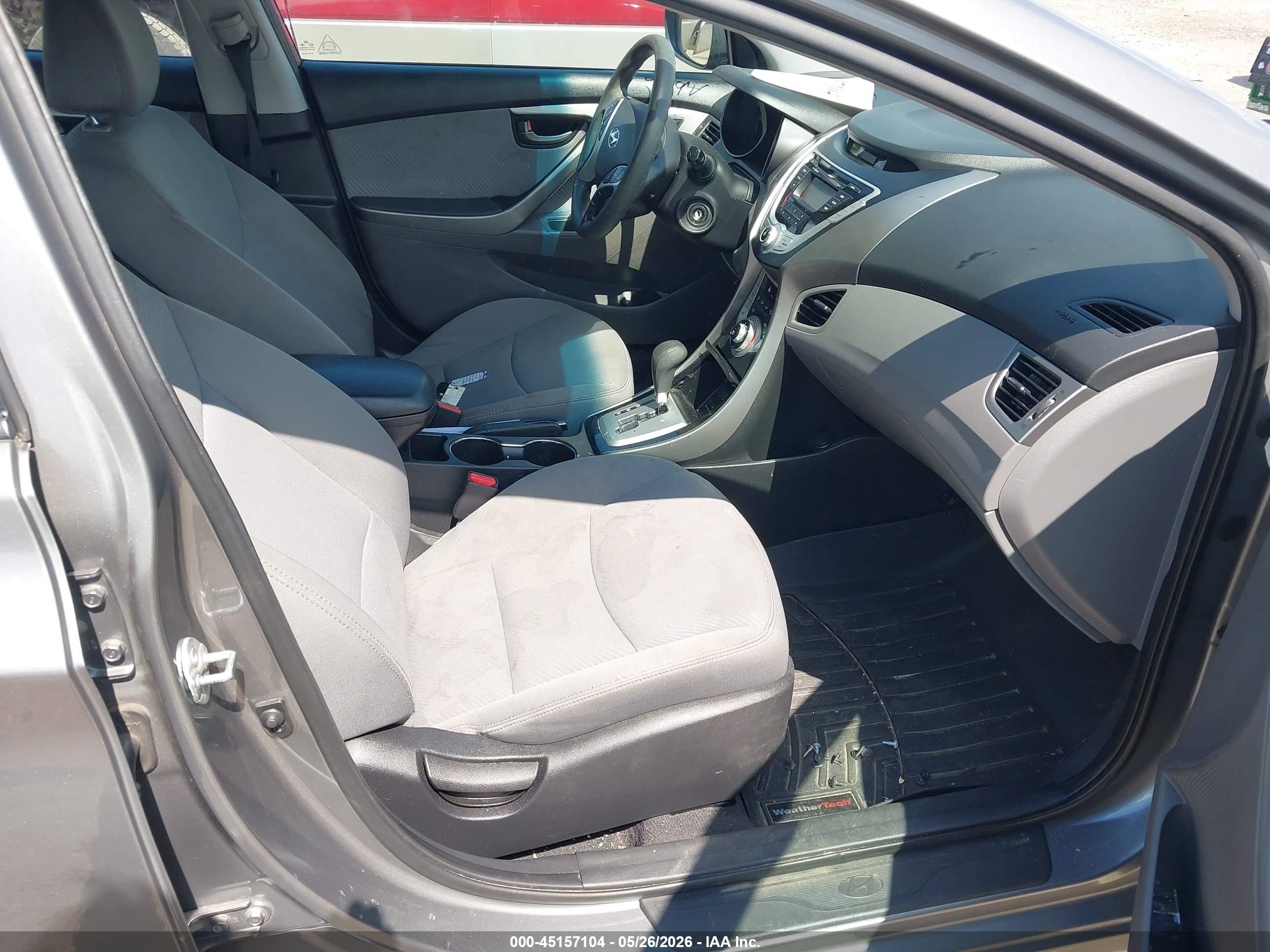 2013 Hyundai Elantra Gls Gray vin: 5NPDH4AE1DH161283