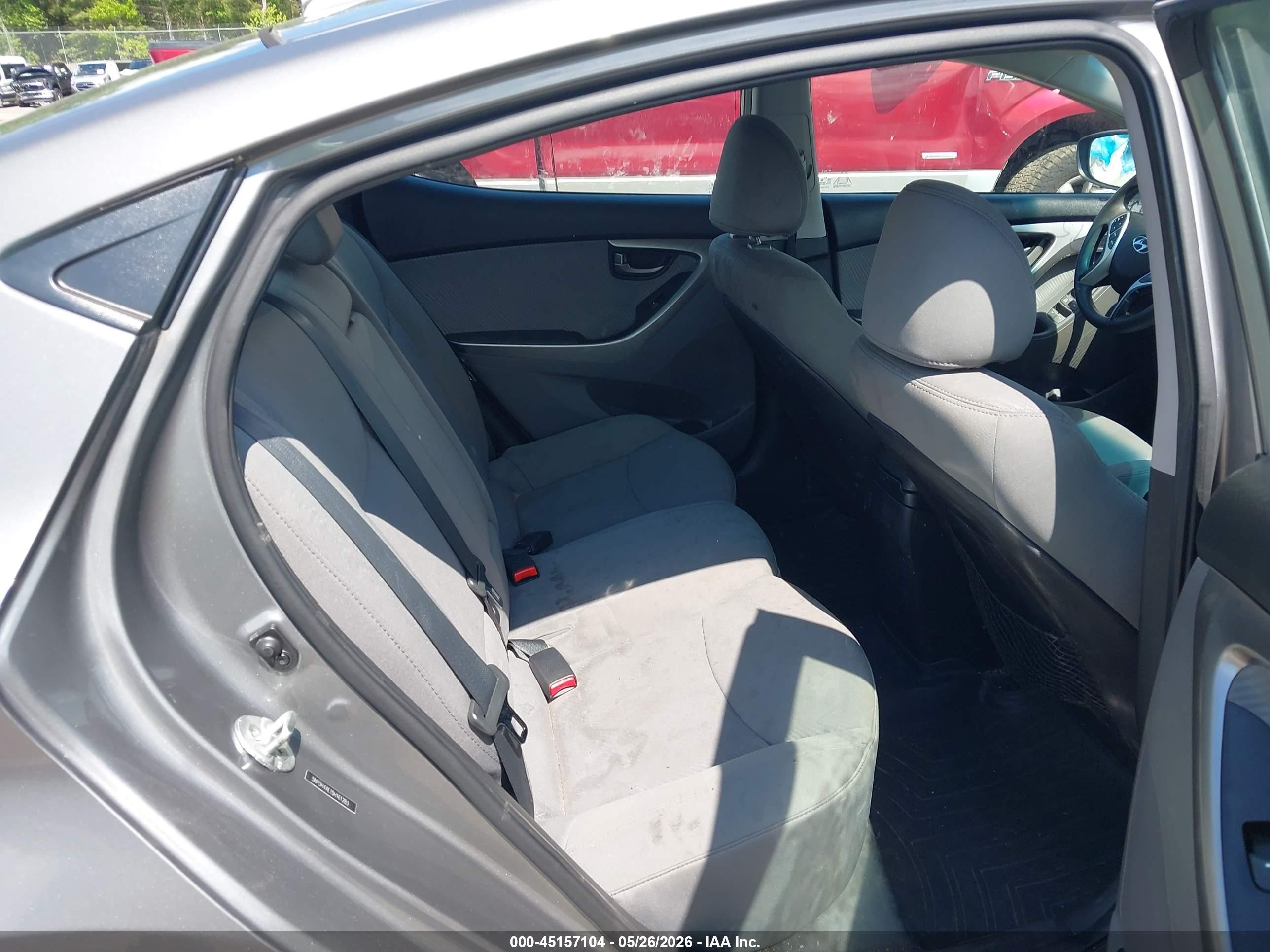 2013 Hyundai Elantra Gls Gray vin: 5NPDH4AE1DH161283