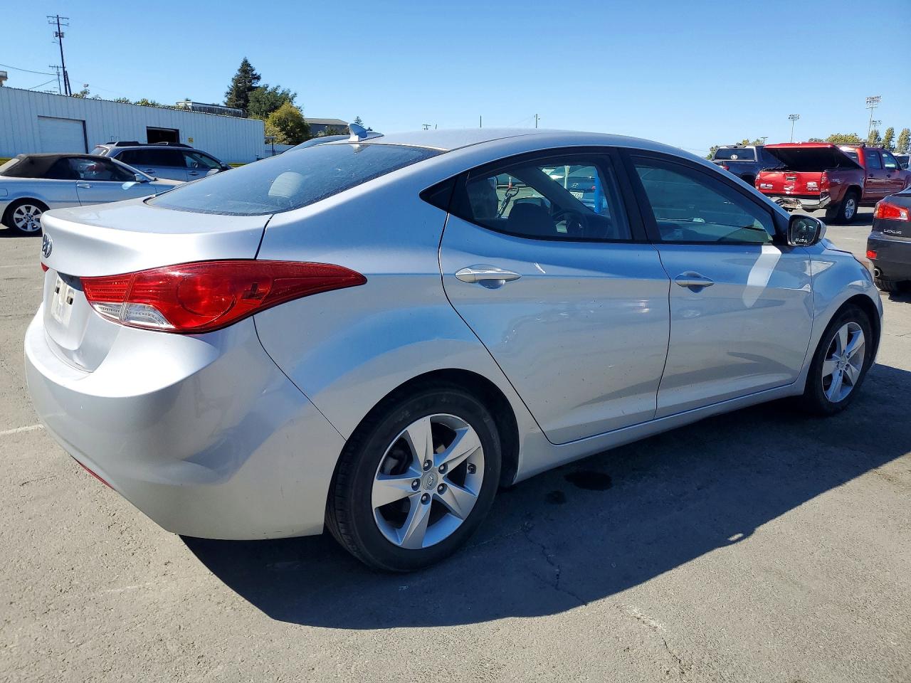 2013 Hyundai Elantra Gls Silver vin: 5NPDH4AE1DH163468