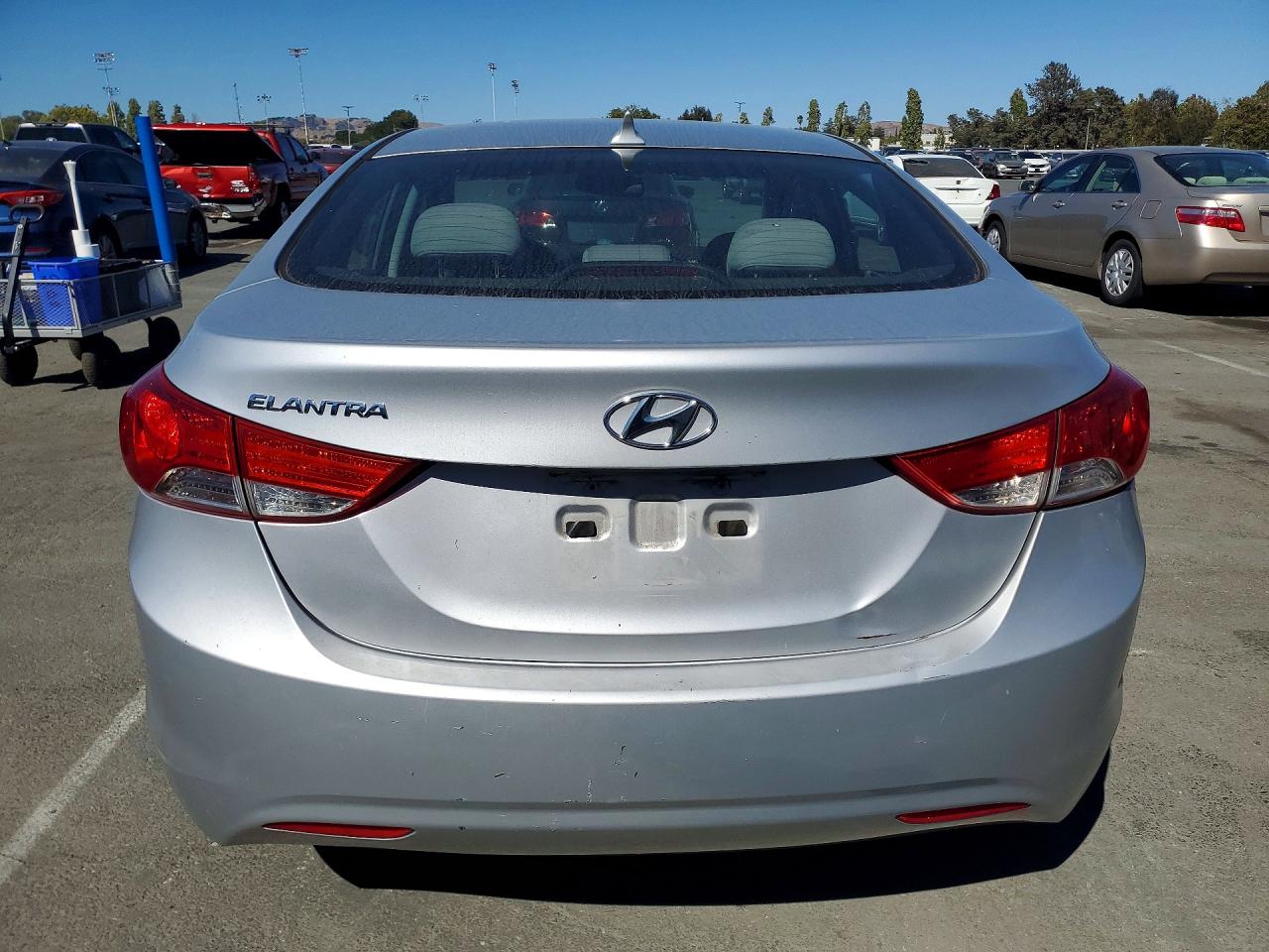 2013 Hyundai Elantra Gls Silver vin: 5NPDH4AE1DH163468