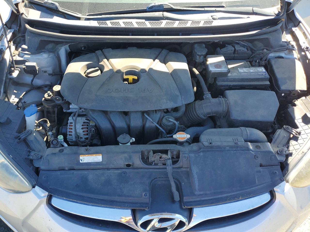 2013 Hyundai Elantra Gls Silver vin: 5NPDH4AE1DH163468