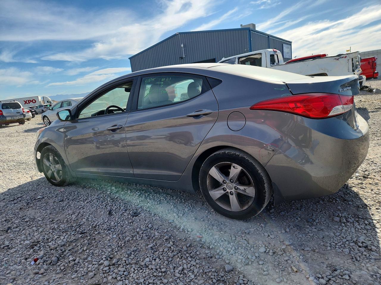 2013 Hyundai Elantra Gls Gray vin: 5NPDH4AE1DH173322