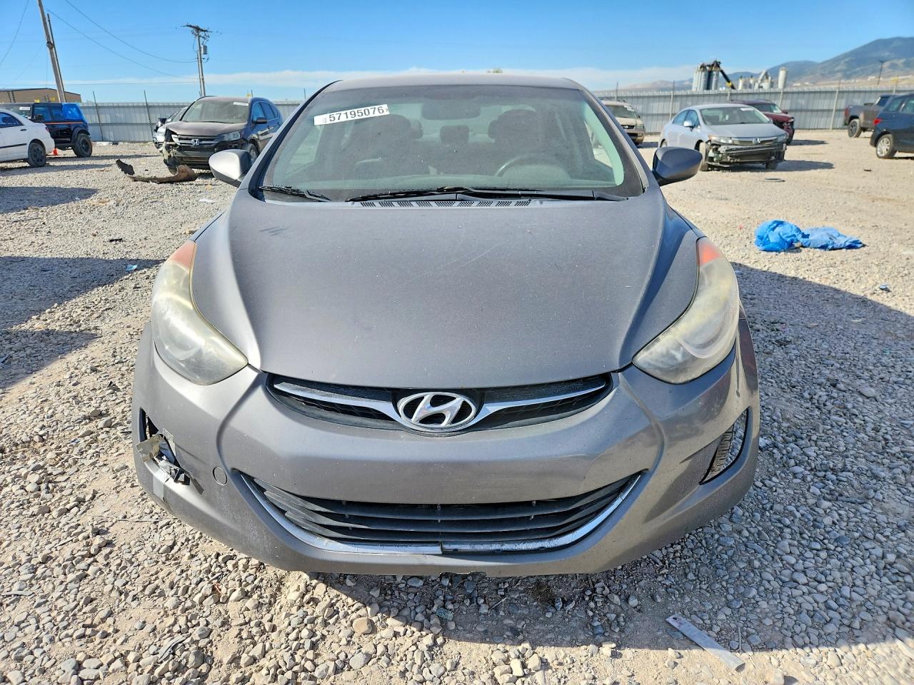 2013 Hyundai Elantra Gls Gray vin: 5NPDH4AE1DH173322