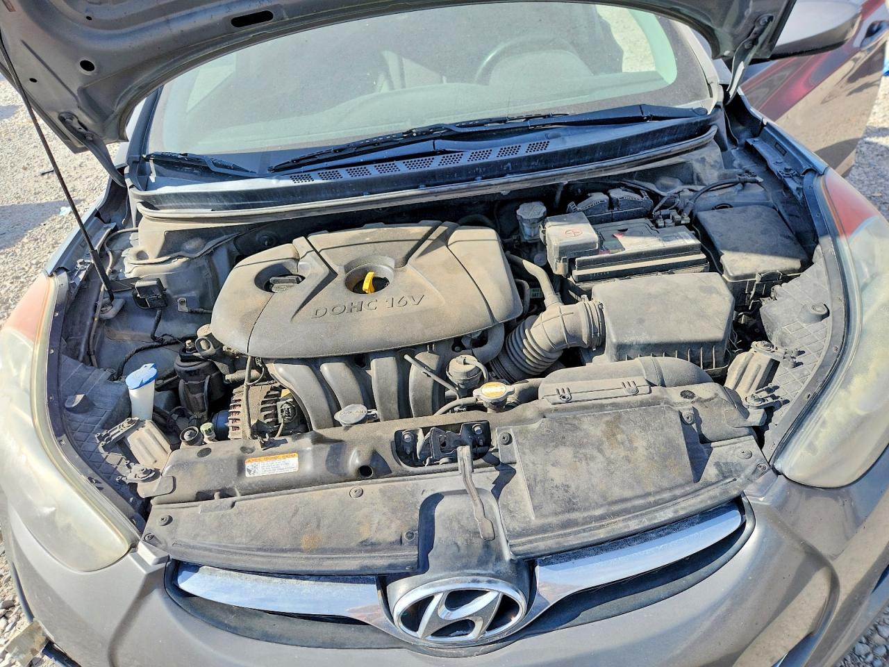 2013 Hyundai Elantra Gls Gray vin: 5NPDH4AE1DH173322