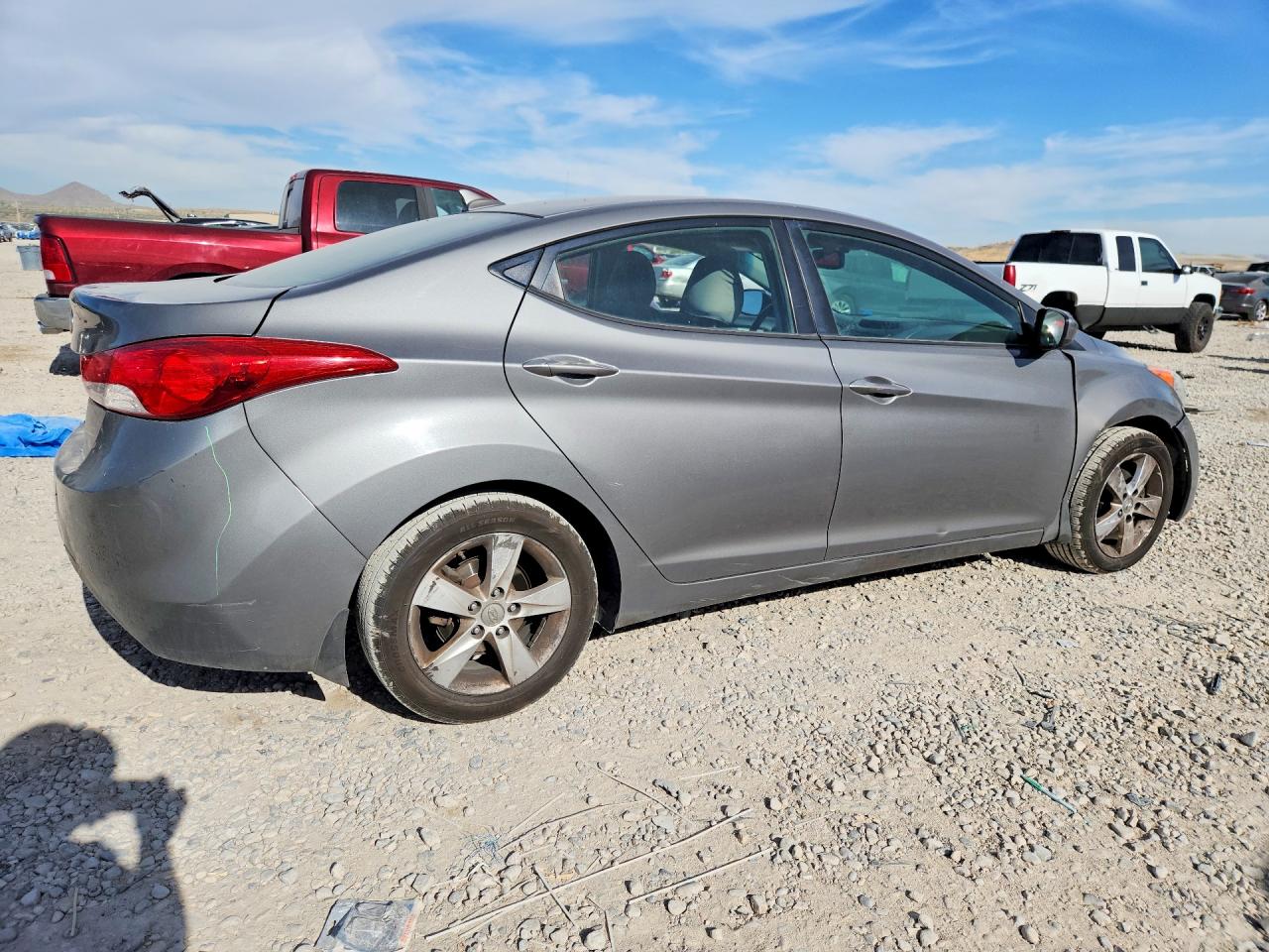 2013 Hyundai Elantra Gls Gray vin: 5NPDH4AE1DH173322