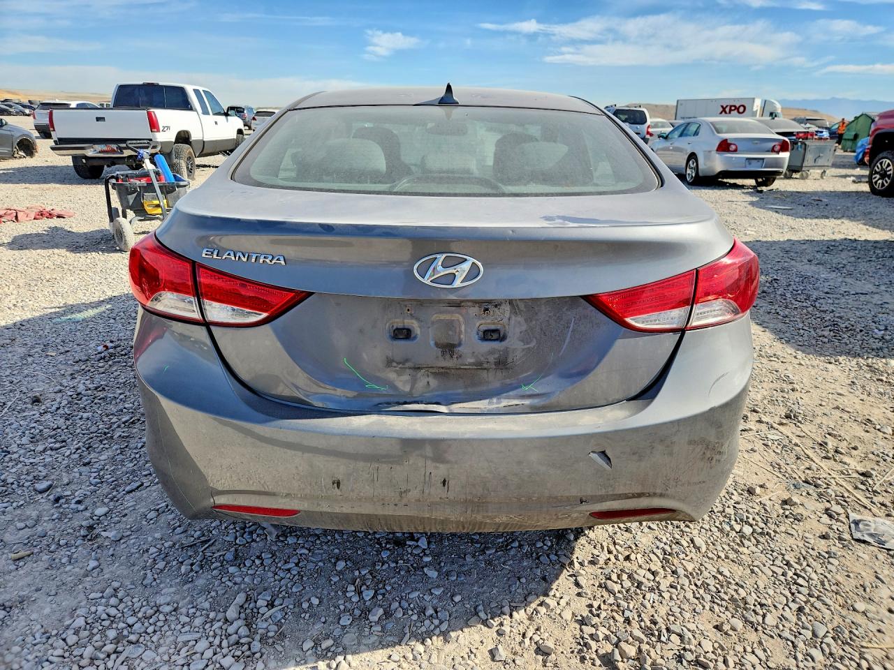 2013 Hyundai Elantra Gls Gray vin: 5NPDH4AE1DH173322