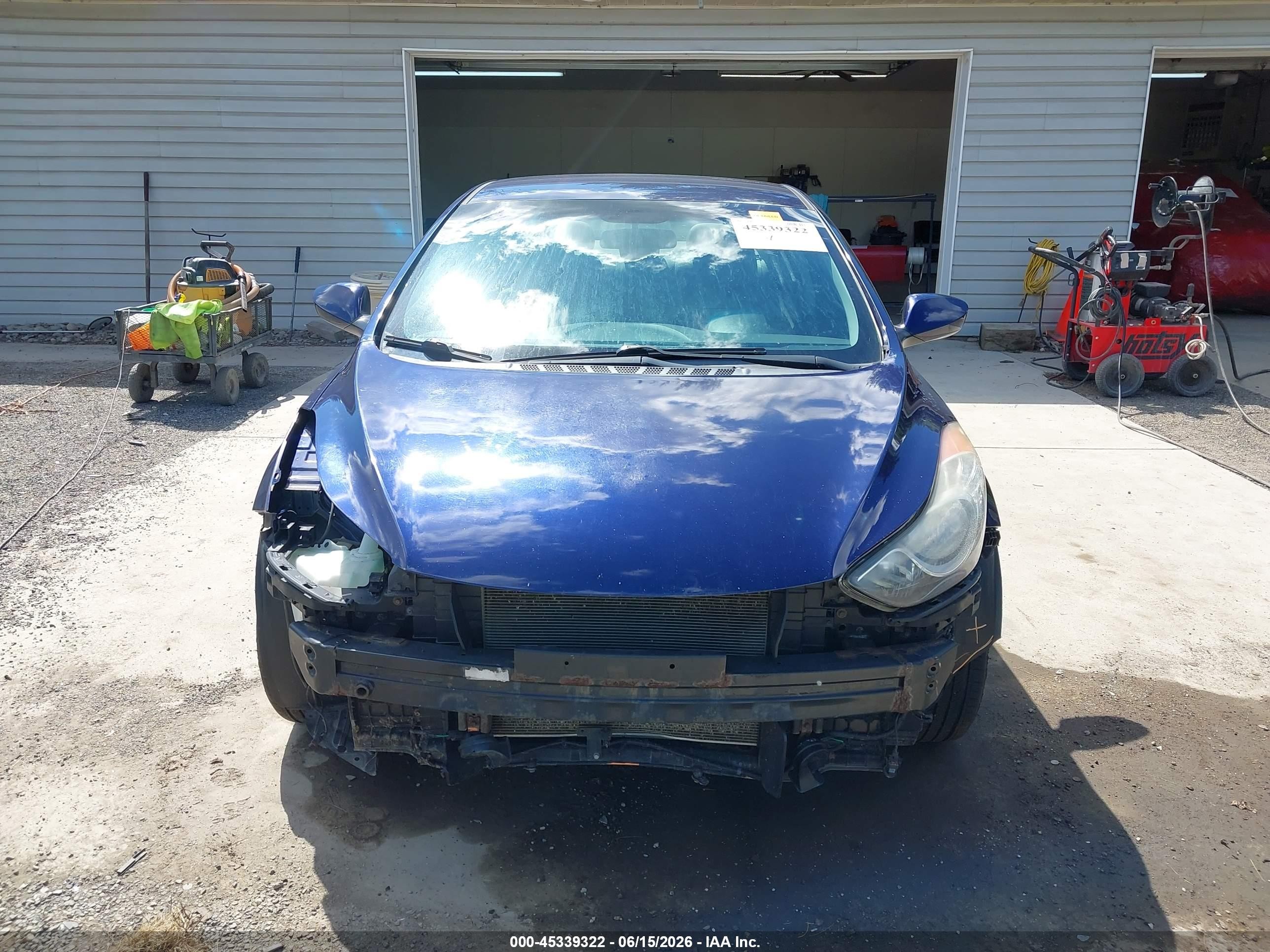 2013 Hyundai Elantra Gls Blue vin: 5NPDH4AE1DH174034