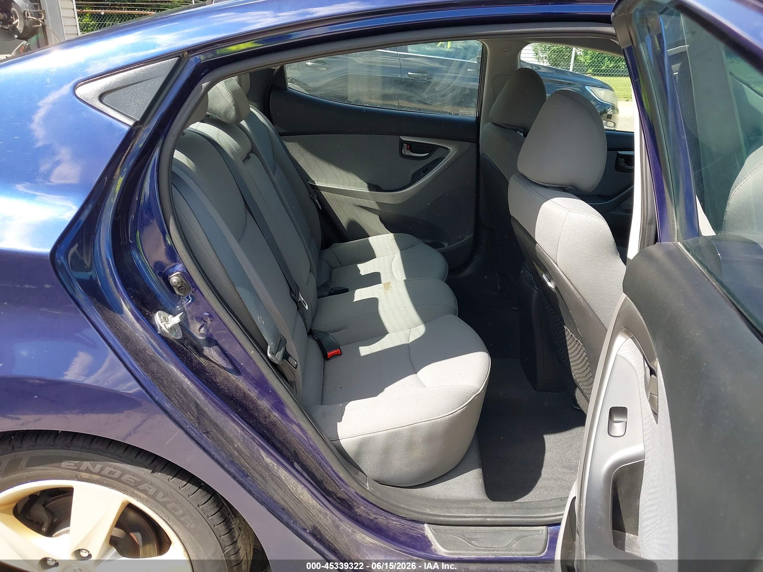 2013 Hyundai Elantra Gls Blue vin: 5NPDH4AE1DH174034
