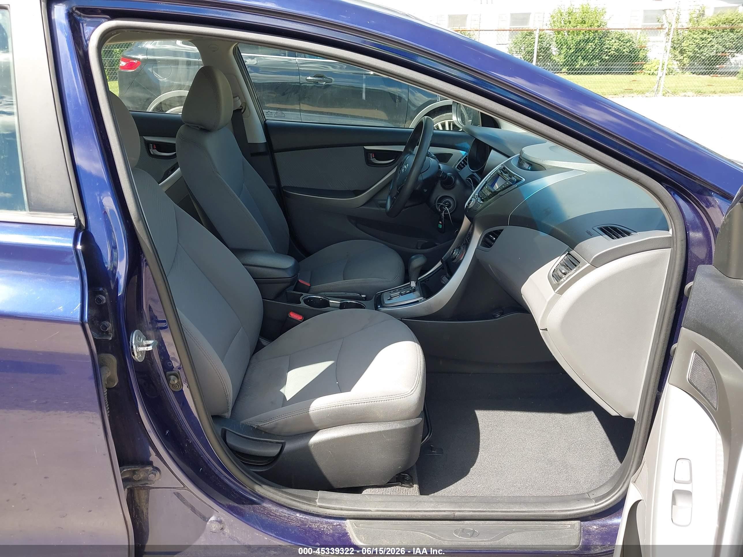 2013 Hyundai Elantra Gls Blue vin: 5NPDH4AE1DH174034