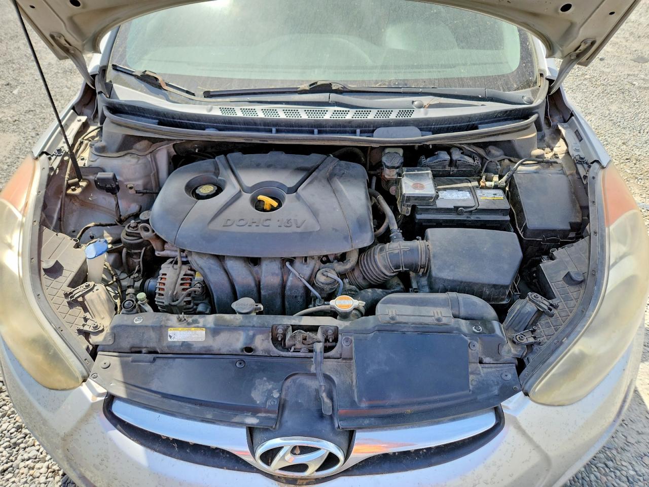 2013 Hyundai Elantra Gls Silver vin: 5NPDH4AE1DH180593