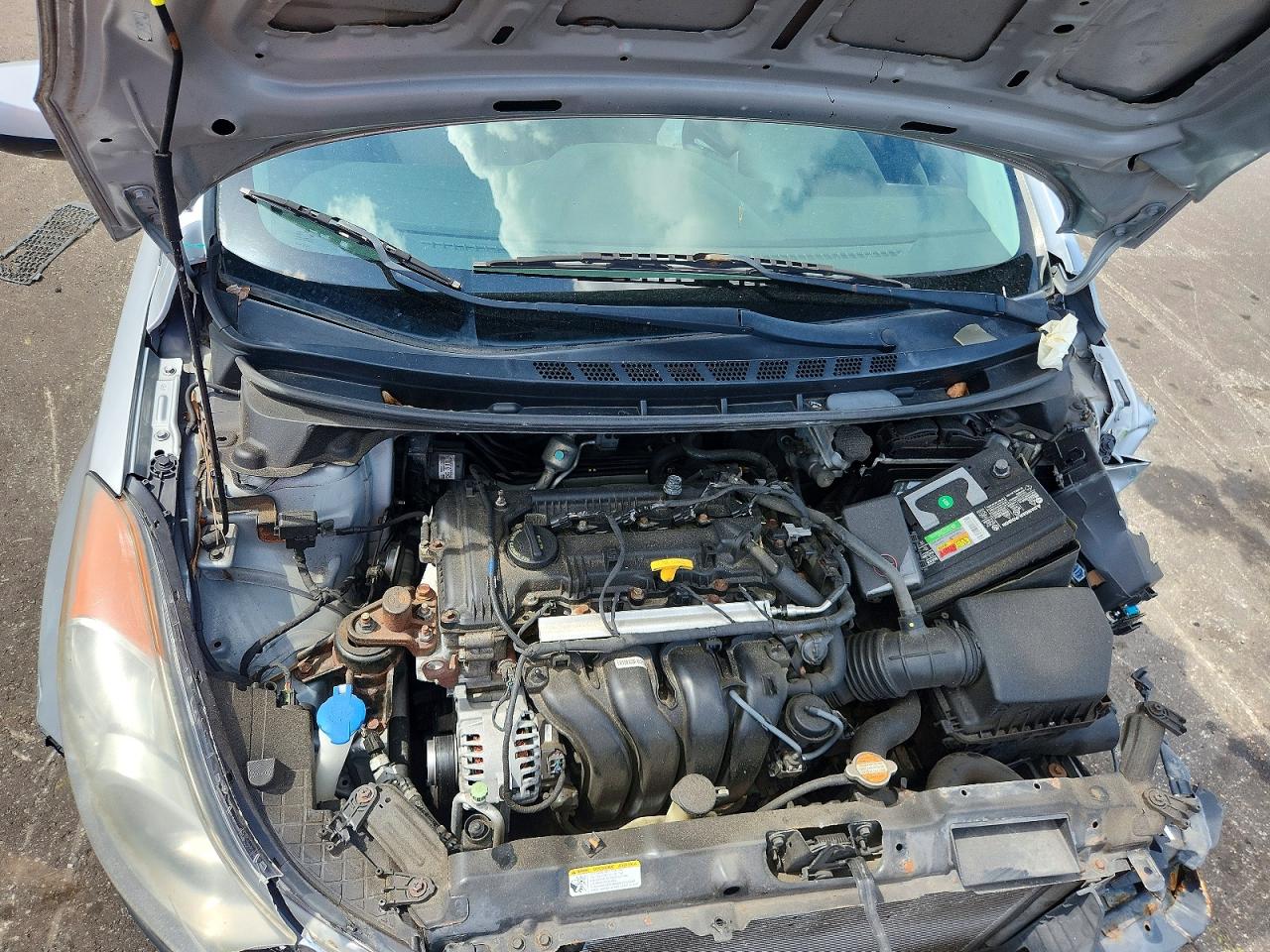 2013 Hyundai Elantra Gls Silver vin: 5NPDH4AE1DH184000