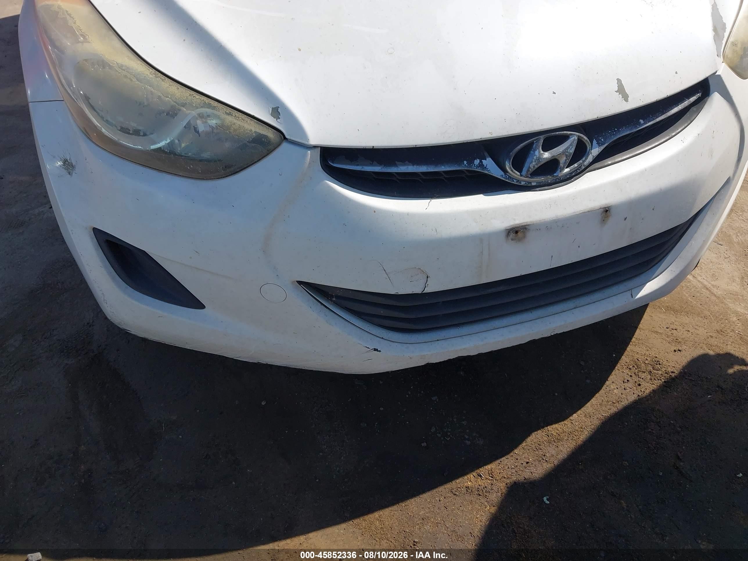 2013 Hyundai Elantra Gls Белый vin: 5NPDH4AE1DH187141