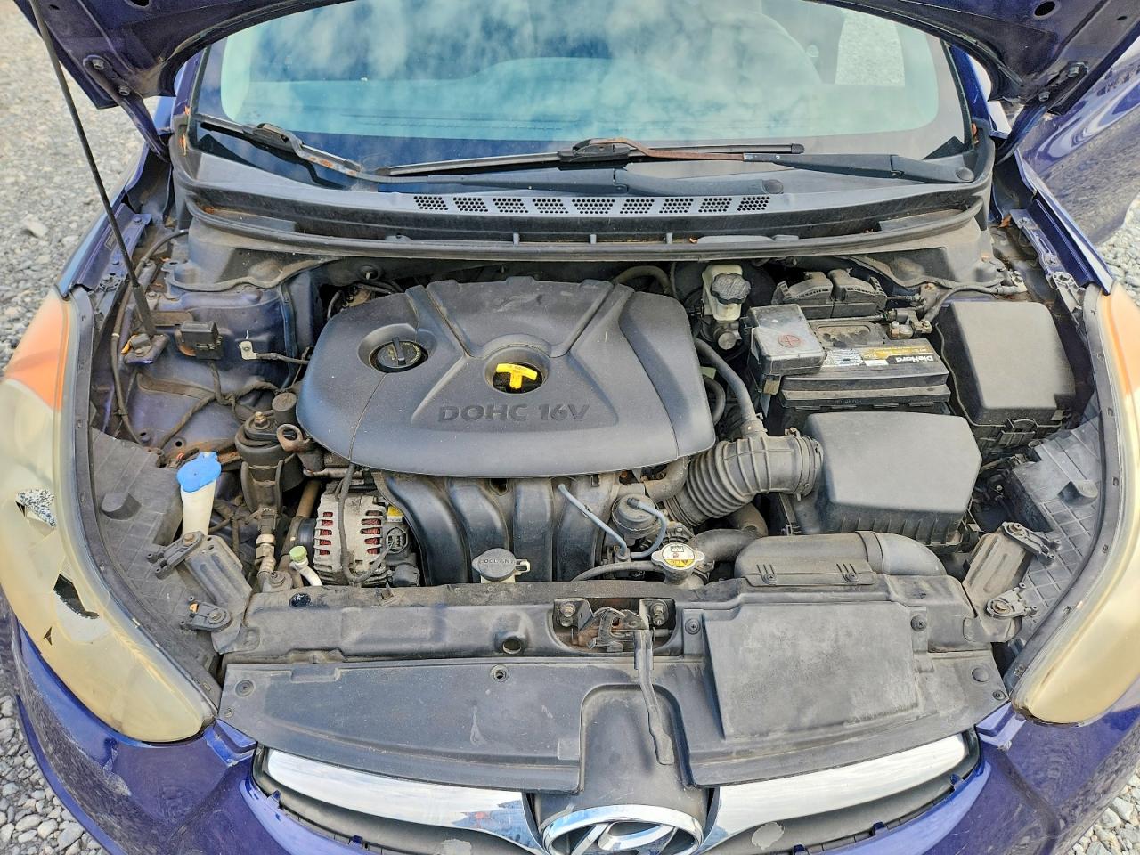 2013 Hyundai Elantra Gls Blue vin: 5NPDH4AE1DH192033