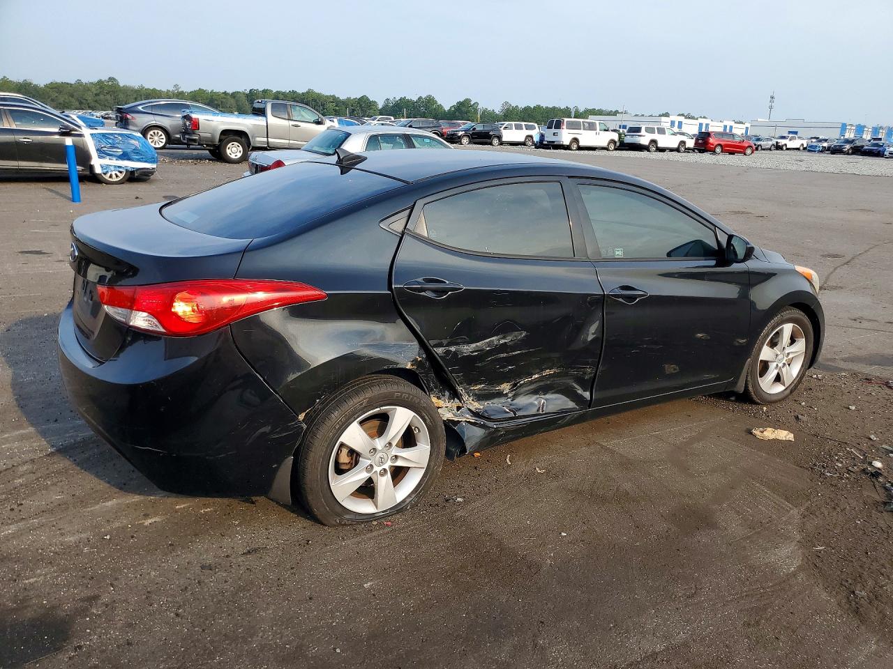 2013 Hyundai Elantra Gls Black vin: 5NPDH4AE1DH193036