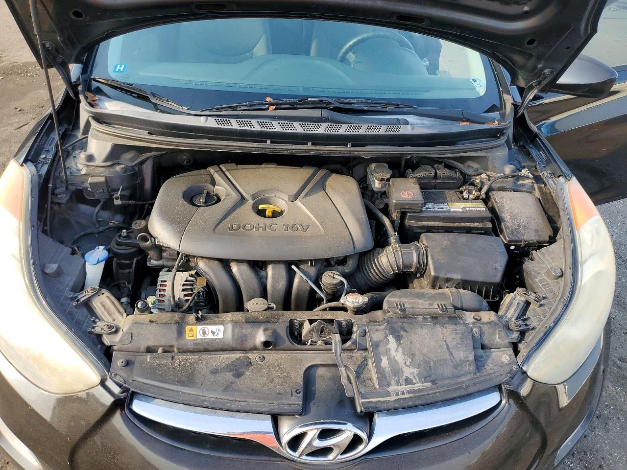 2013 Hyundai Elantra Gls Black vin: 5NPDH4AE1DH193036