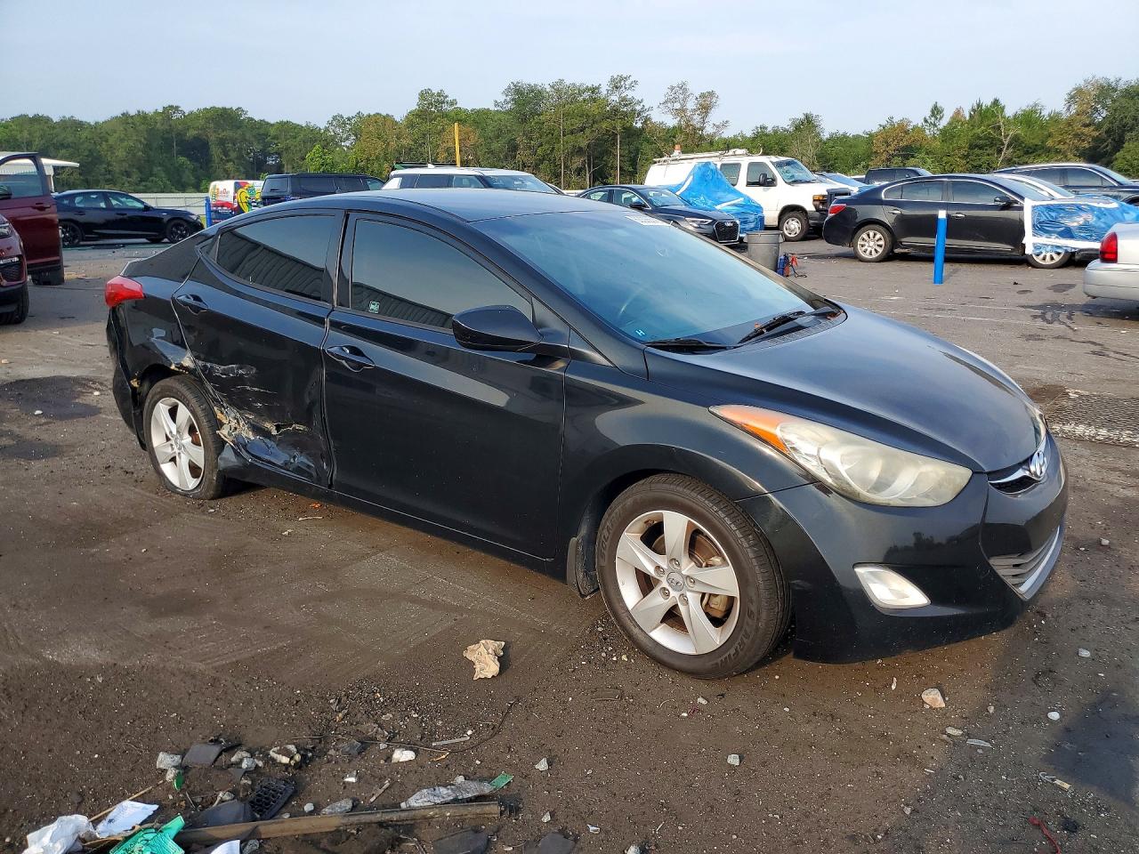 2013 Hyundai Elantra Gls Black vin: 5NPDH4AE1DH193036