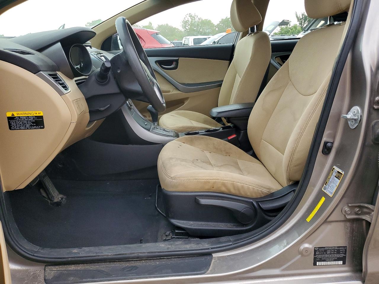 2013 Hyundai Elantra Gls Tan vin: 5NPDH4AE1DH194249