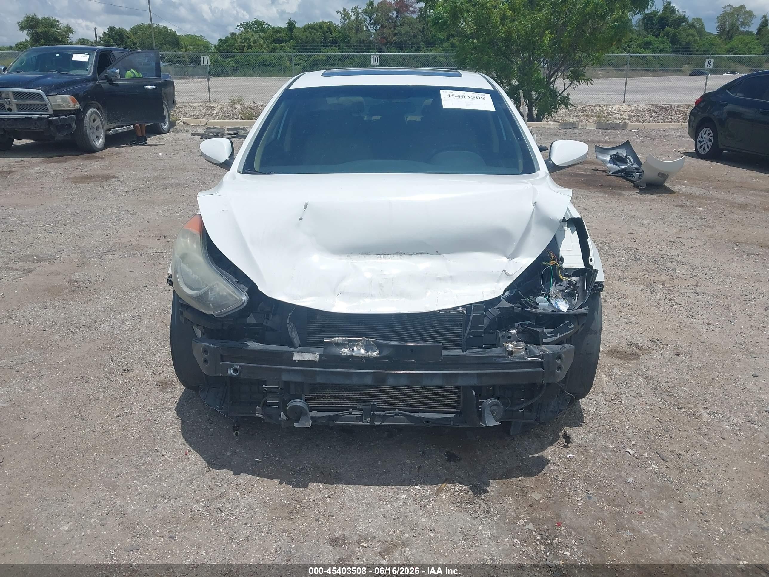 2013 Hyundai Elantra Limited White vin: 5NPDH4AE1DH194915