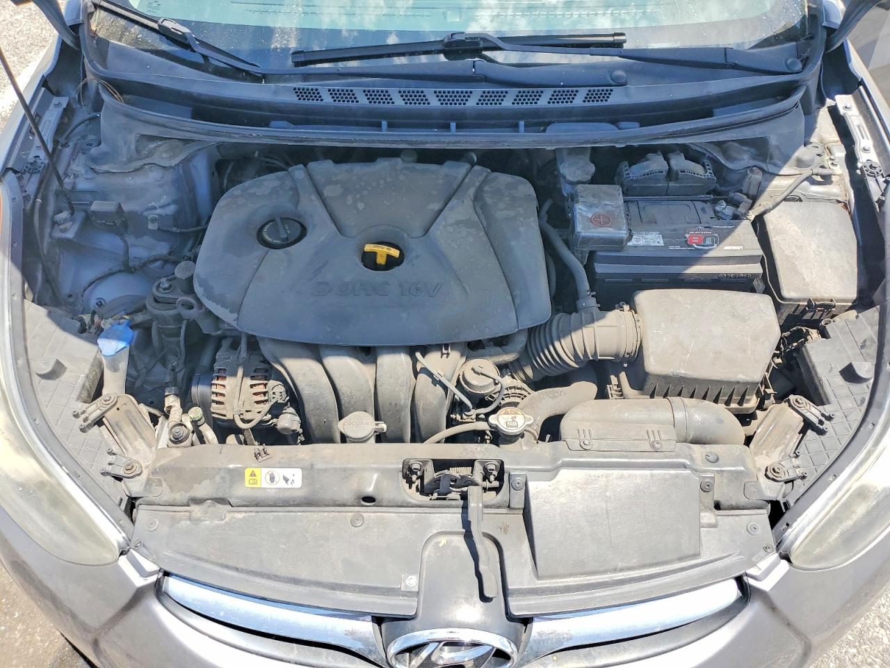 2013 Hyundai Elantra Gls Серый vin: 5NPDH4AE1DH194980