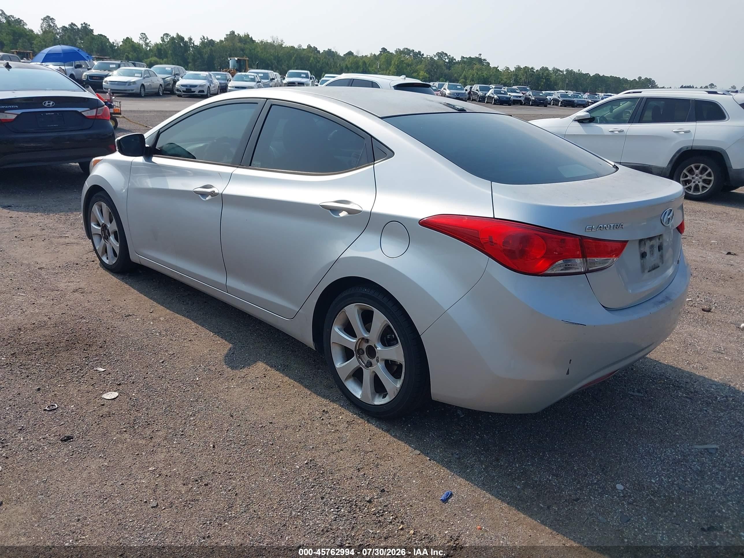 2013 Hyundai Elantra Limited Gray vin: 5NPDH4AE1DH203984