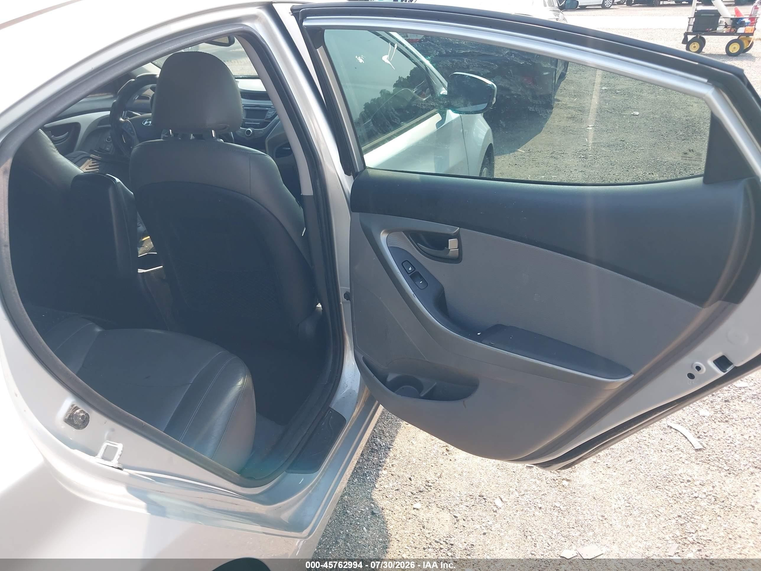 2013 Hyundai Elantra Limited Gray vin: 5NPDH4AE1DH203984