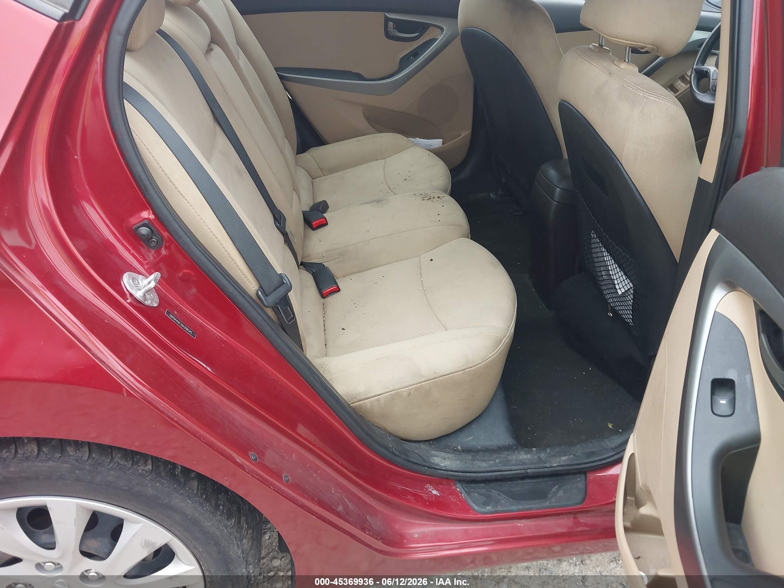 2013 Hyundai Elantra Gls Красный vin: 5NPDH4AE1DH206545